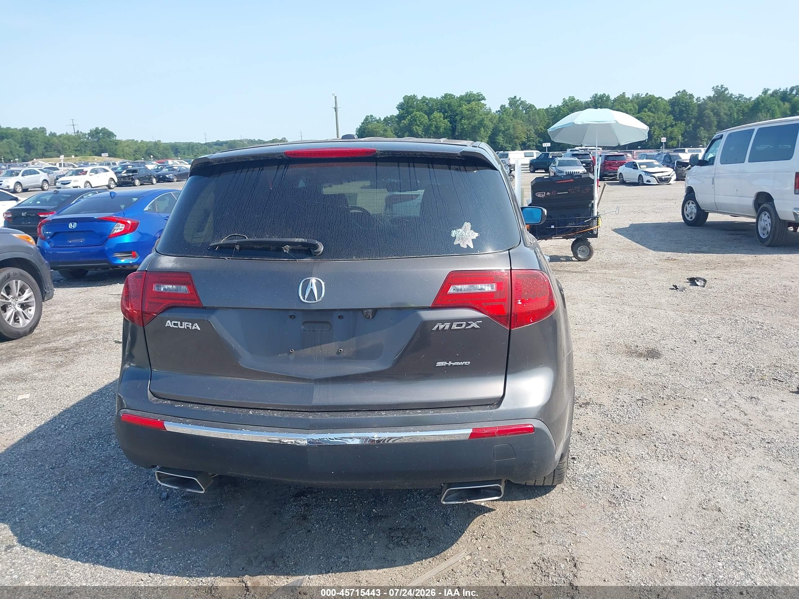 2011 Acura Mdx   Gray vin: 2HNYD2H21BH516658