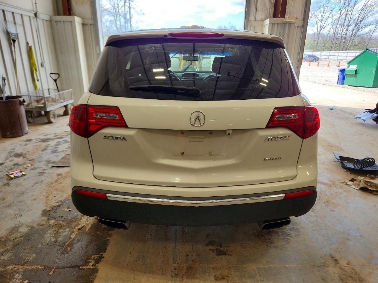 2011 Acura Mdx White vin: 2HNYD2H21BH527773