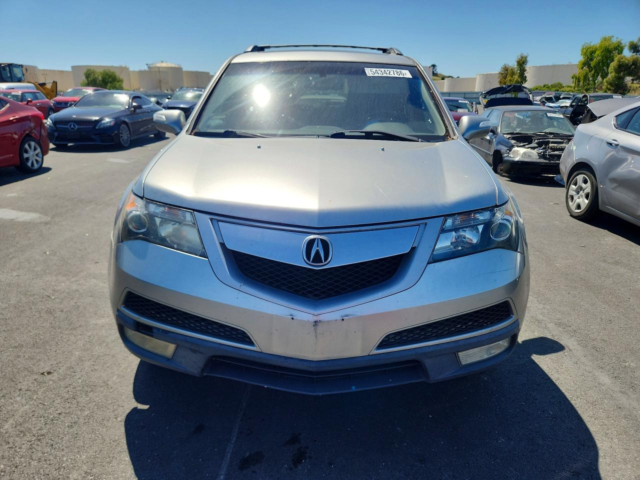 2012 Acura Mdx Silver vin: 2HNYD2H21CH511624