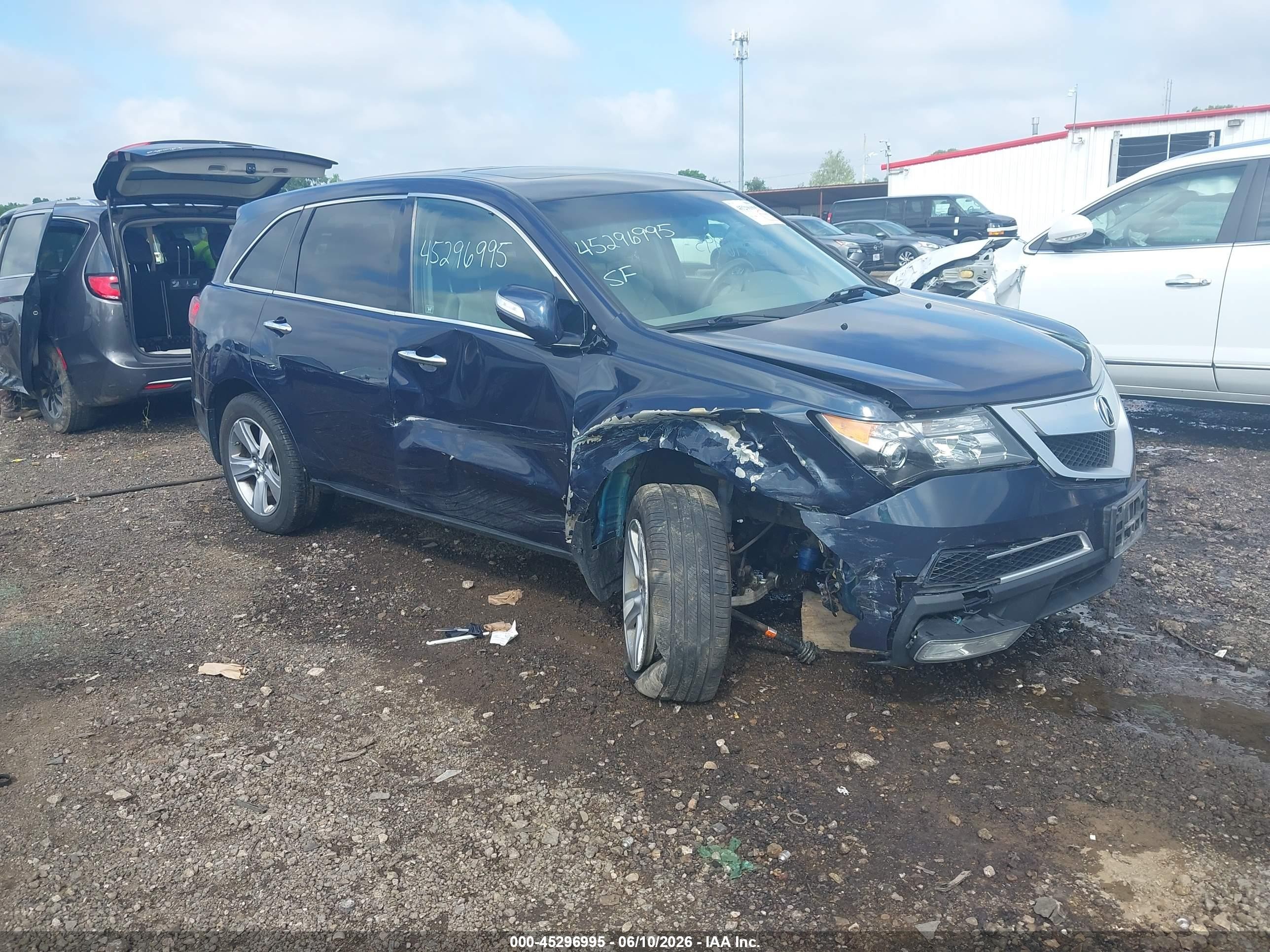 2012 Acura Mdx   Black vin: 2HNYD2H21CH530481