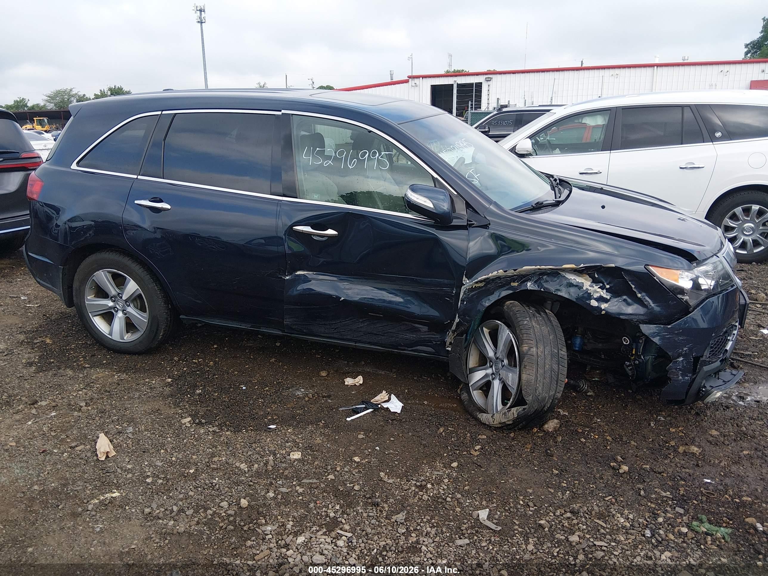 2012 Acura Mdx   Black vin: 2HNYD2H21CH530481