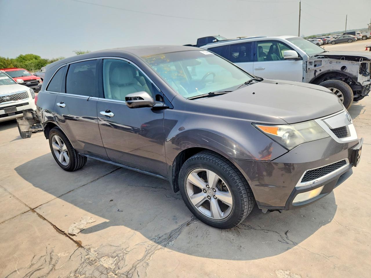 2012 Acura Mdx Gray vin: 2HNYD2H21CH538242