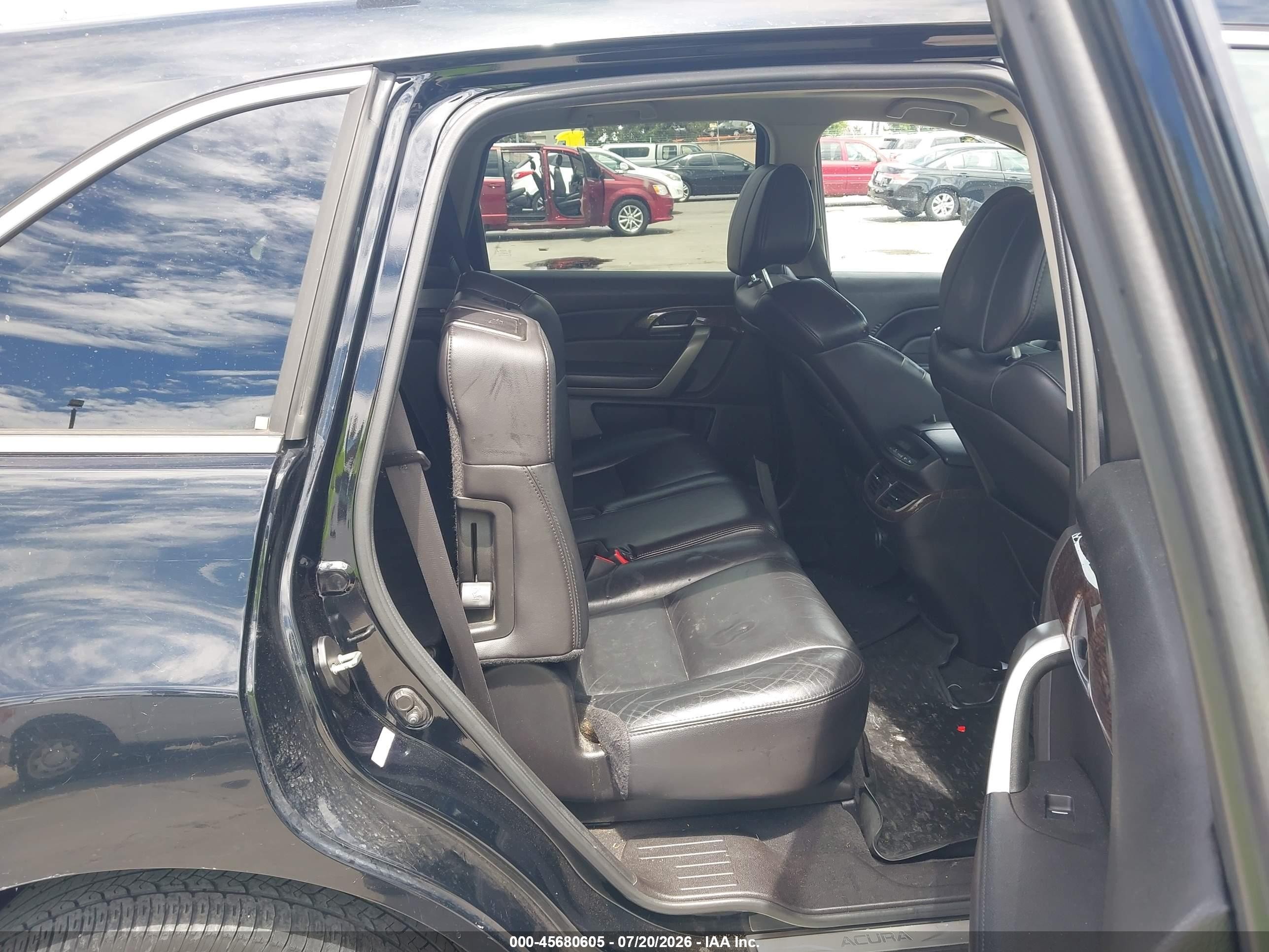 2012 Acura Mdx   Black vin: 2HNYD2H21CH545966