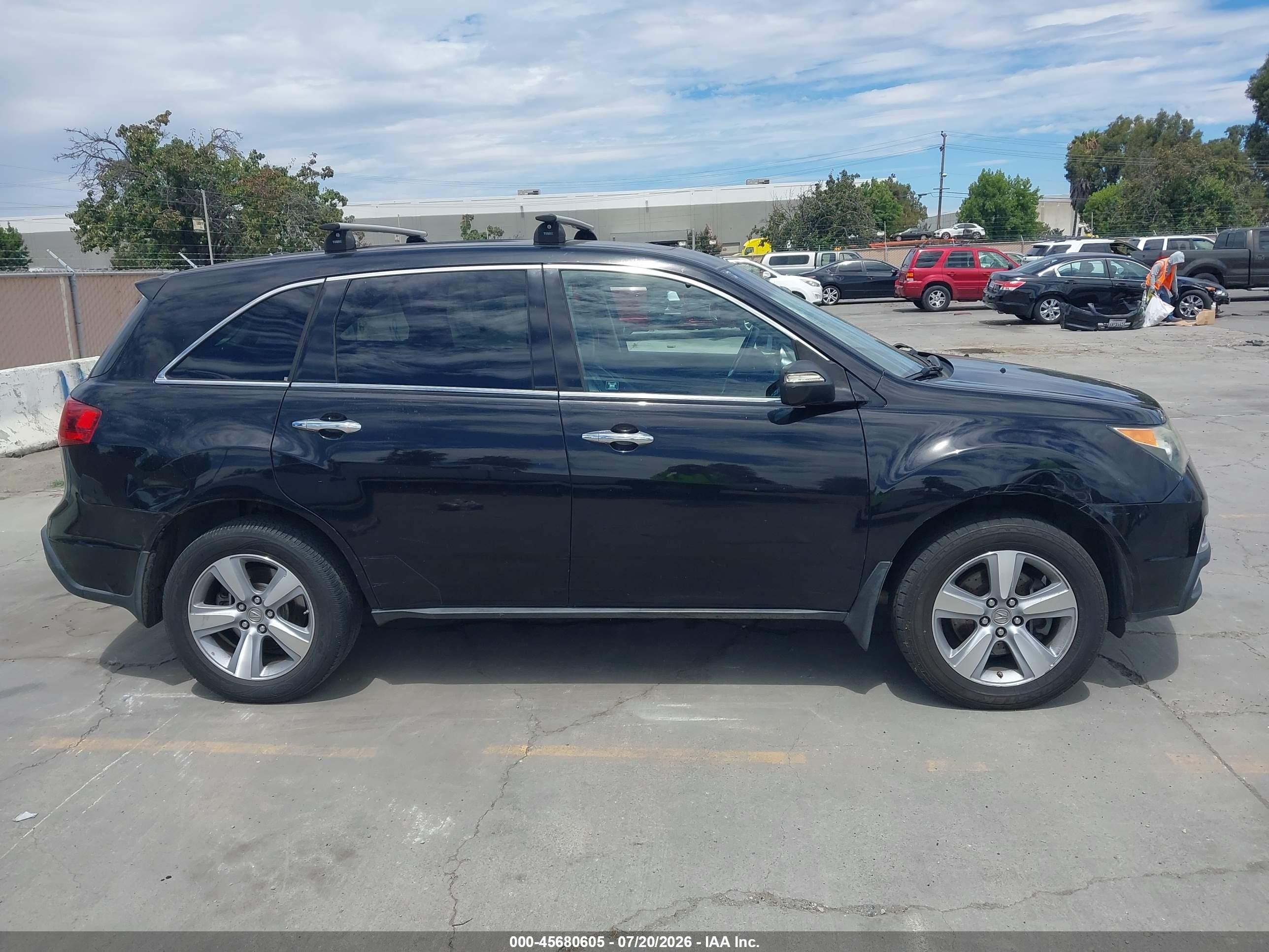 2012 Acura Mdx   Black vin: 2HNYD2H21CH545966