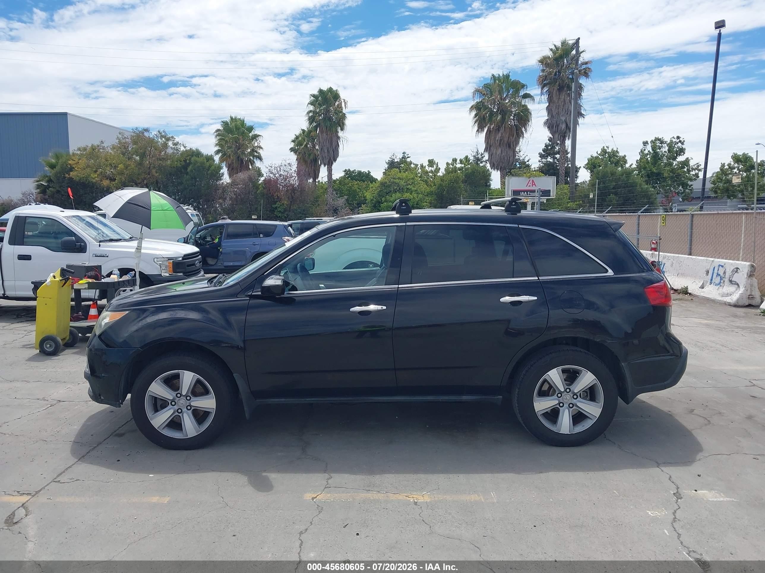 2012 Acura Mdx   Black vin: 2HNYD2H21CH545966