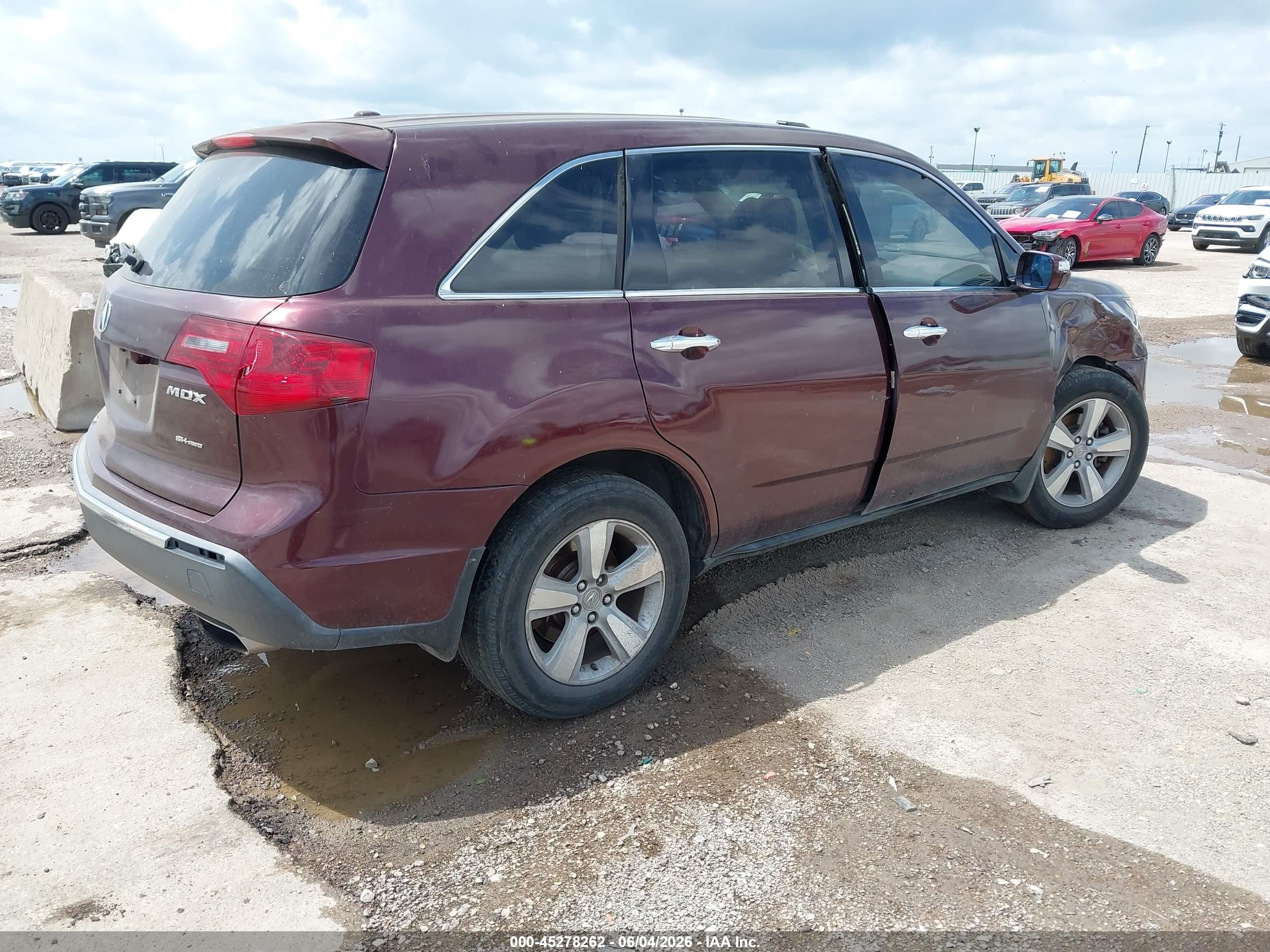 2013 Acura Mdx   Темно-бордовый vin: 2HNYD2H21DH503492