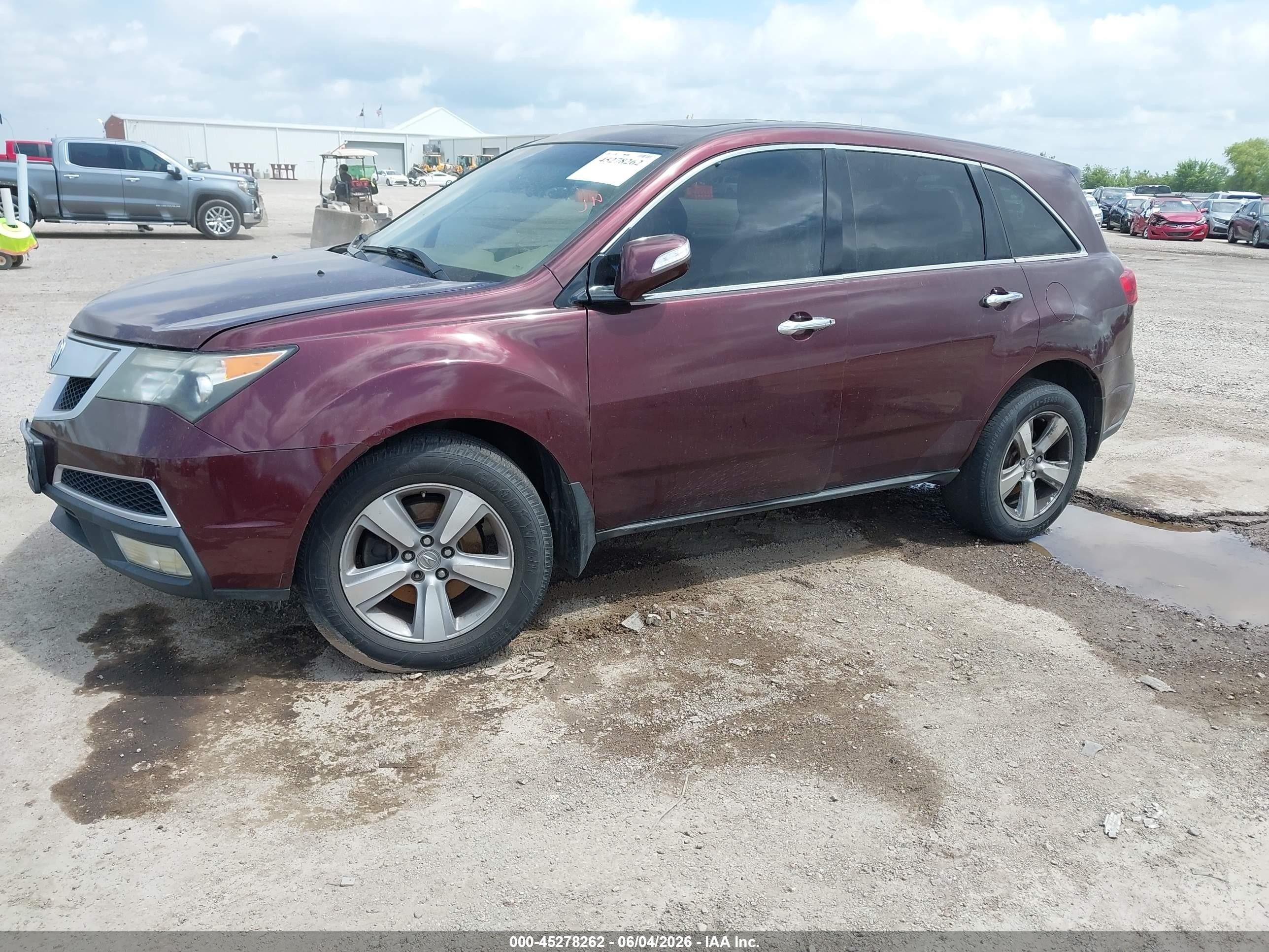 2013 Acura Mdx   Темно-бордовый vin: 2HNYD2H21DH503492