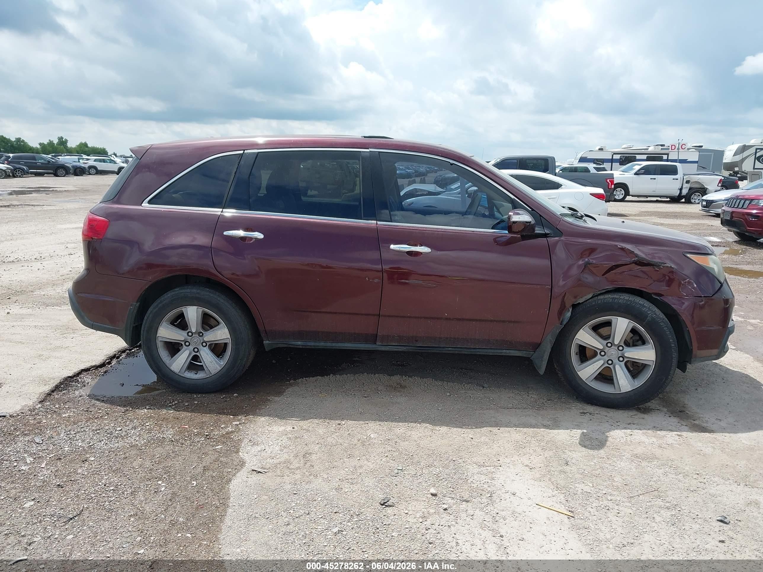 2013 Acura Mdx   Темно-бордовый vin: 2HNYD2H21DH503492