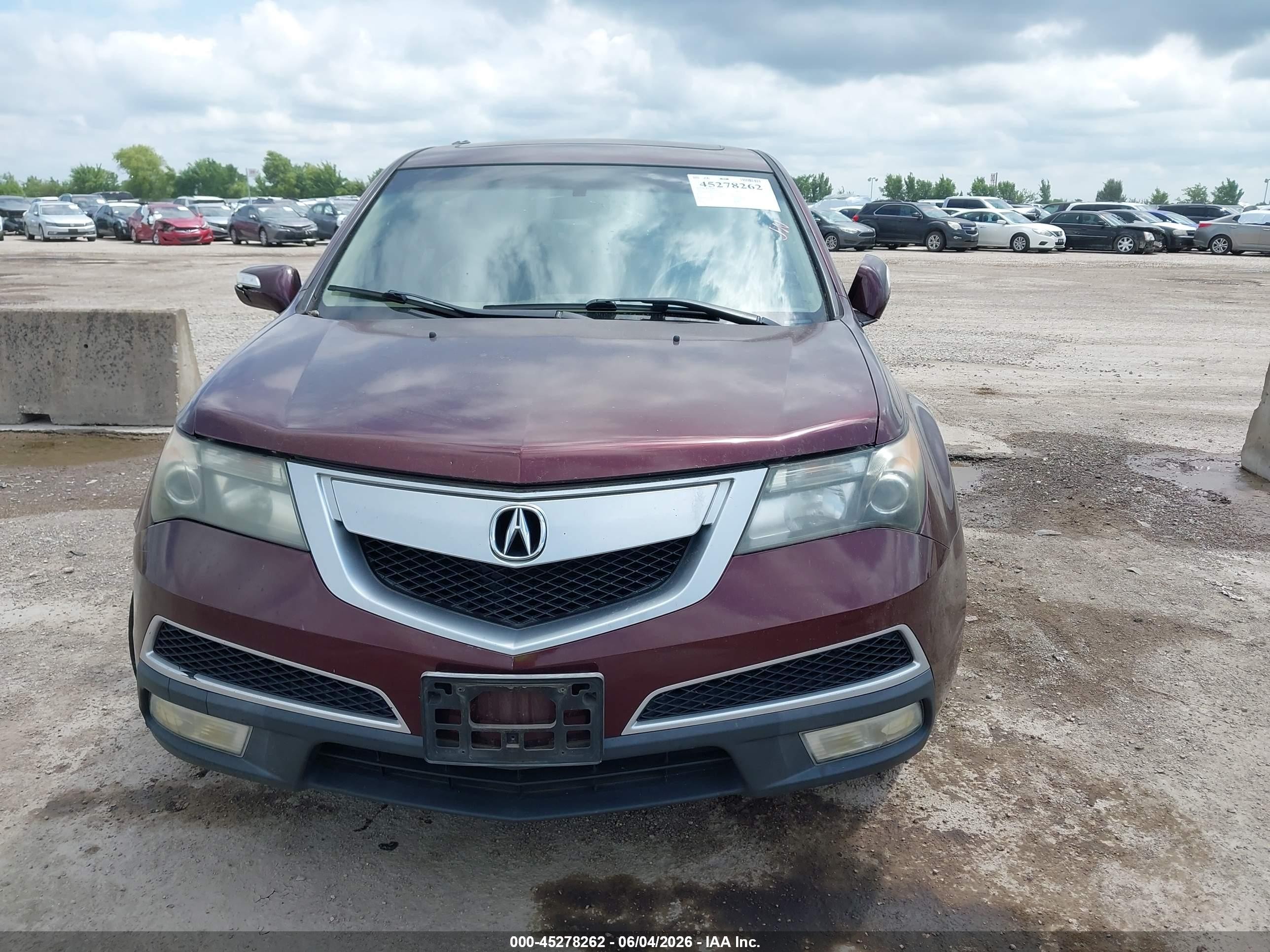 2013 Acura Mdx   Темно-бордовый vin: 2HNYD2H21DH503492