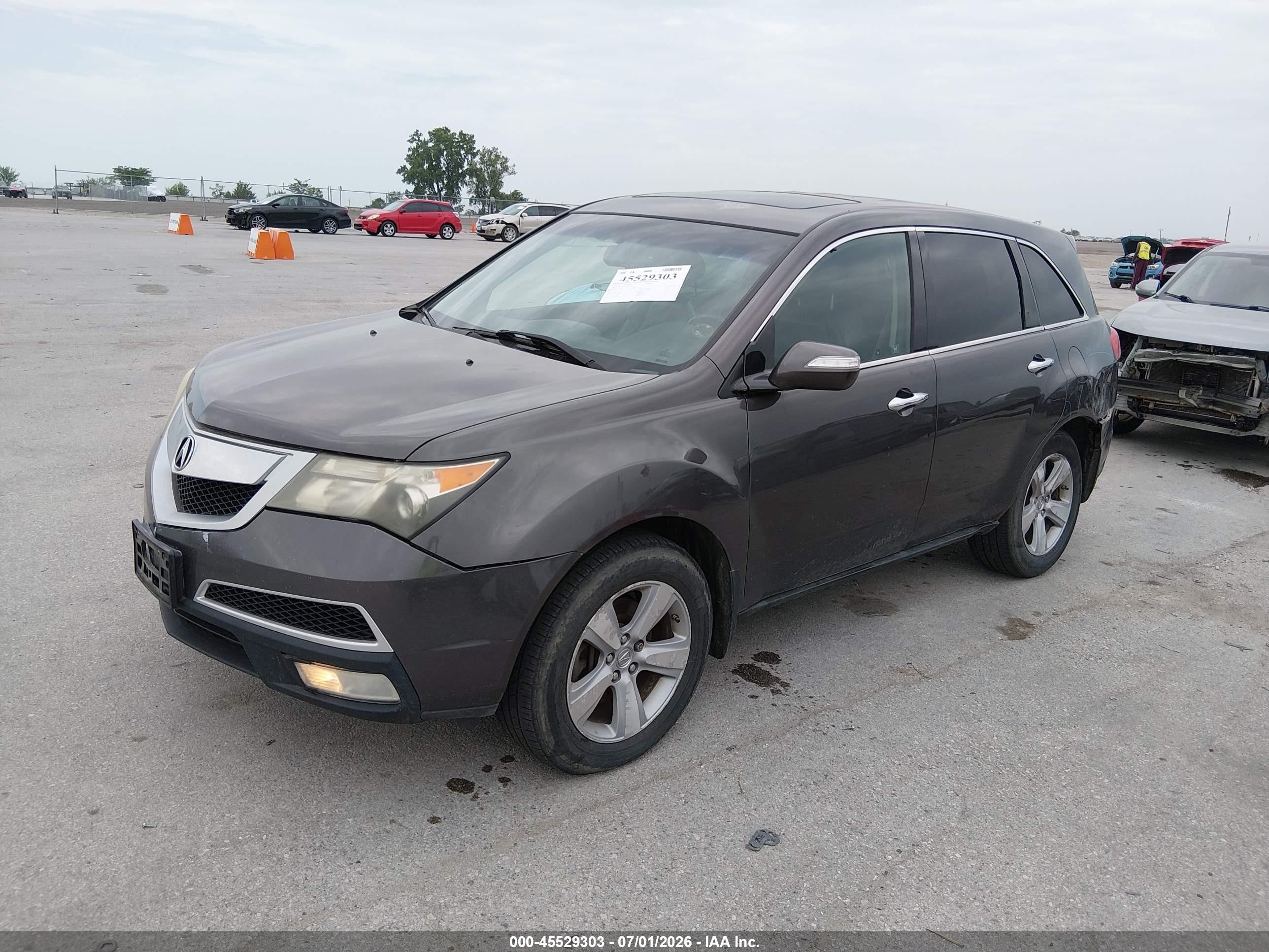 2010 Acura Mdx   Серый vin: 2HNYD2H22AH519826
