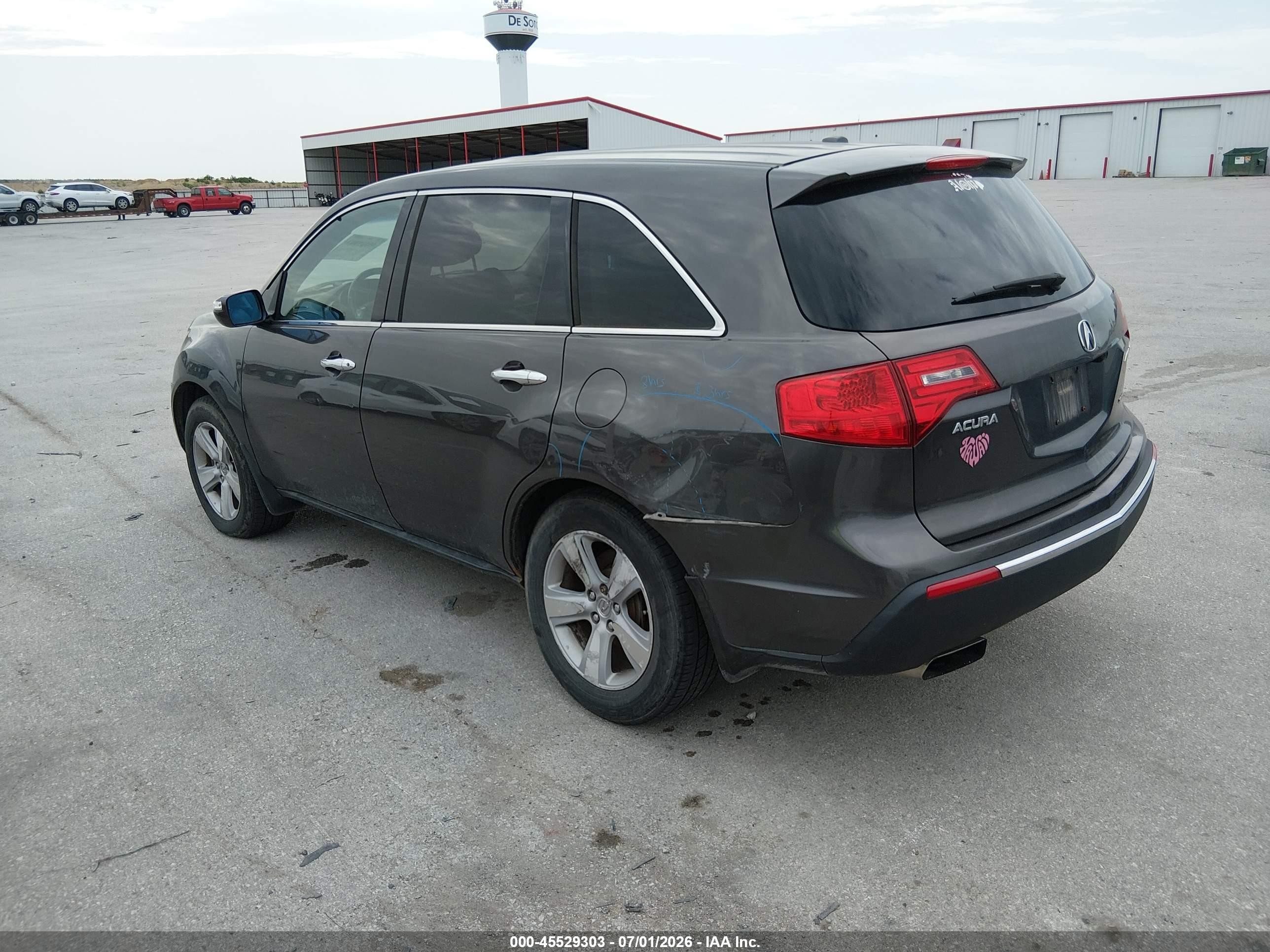 2010 Acura Mdx   Серый vin: 2HNYD2H22AH519826