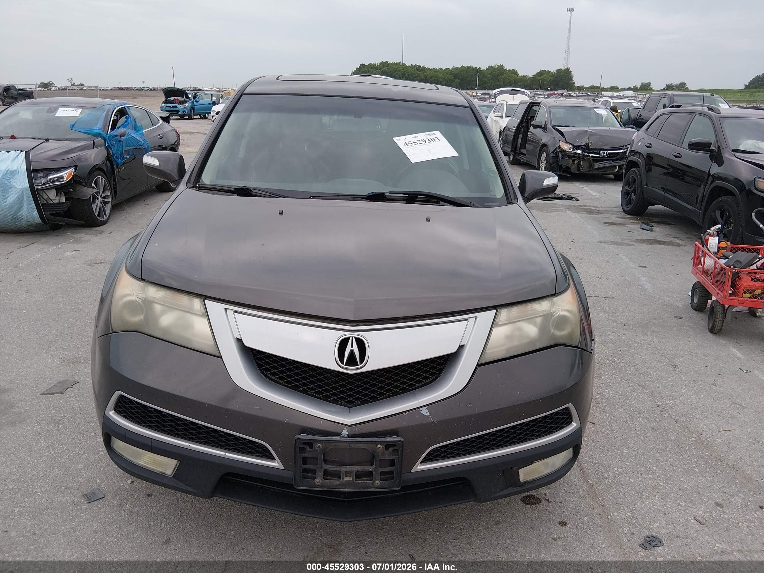 2010 Acura Mdx   Серый vin: 2HNYD2H22AH519826
