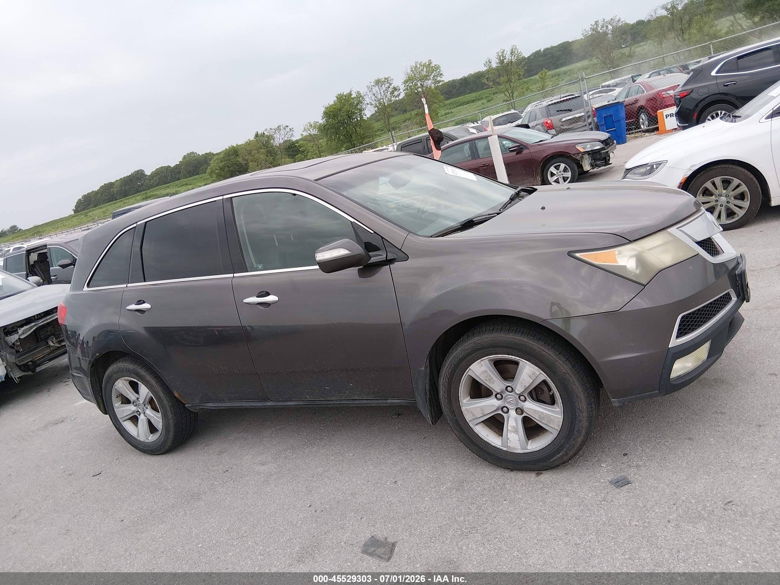 2010 Acura Mdx   Серый vin: 2HNYD2H22AH519826