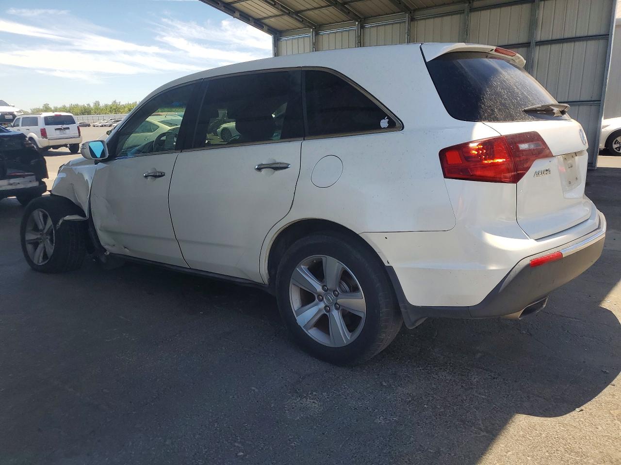 2012 Acura Mdx White vin: 2HNYD2H22CH508019