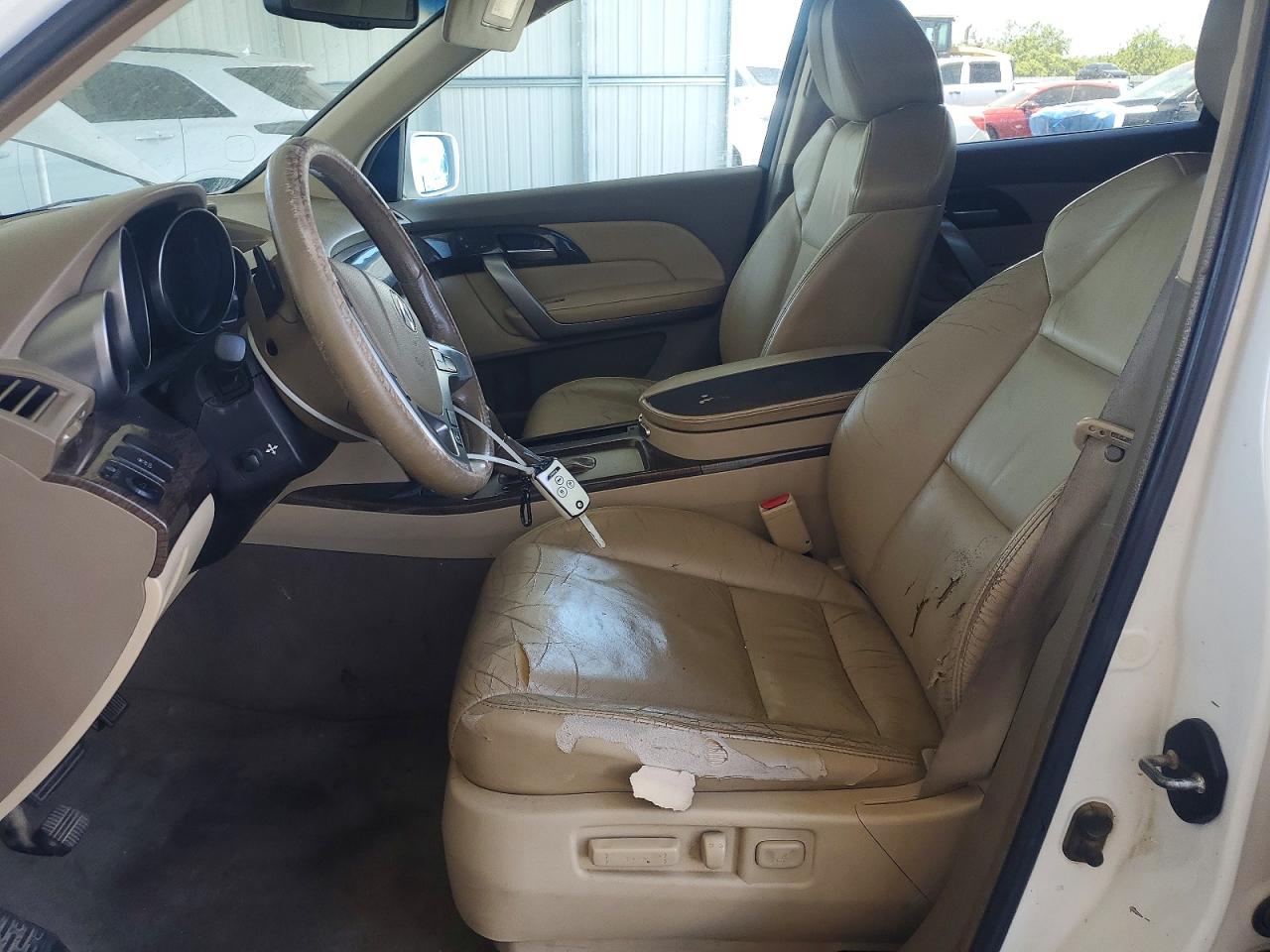 2012 Acura Mdx White vin: 2HNYD2H22CH508019