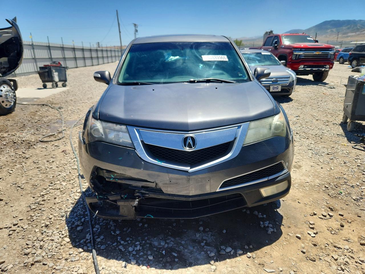 2012 Acura Mdx Gray vin: 2HNYD2H22CH510952