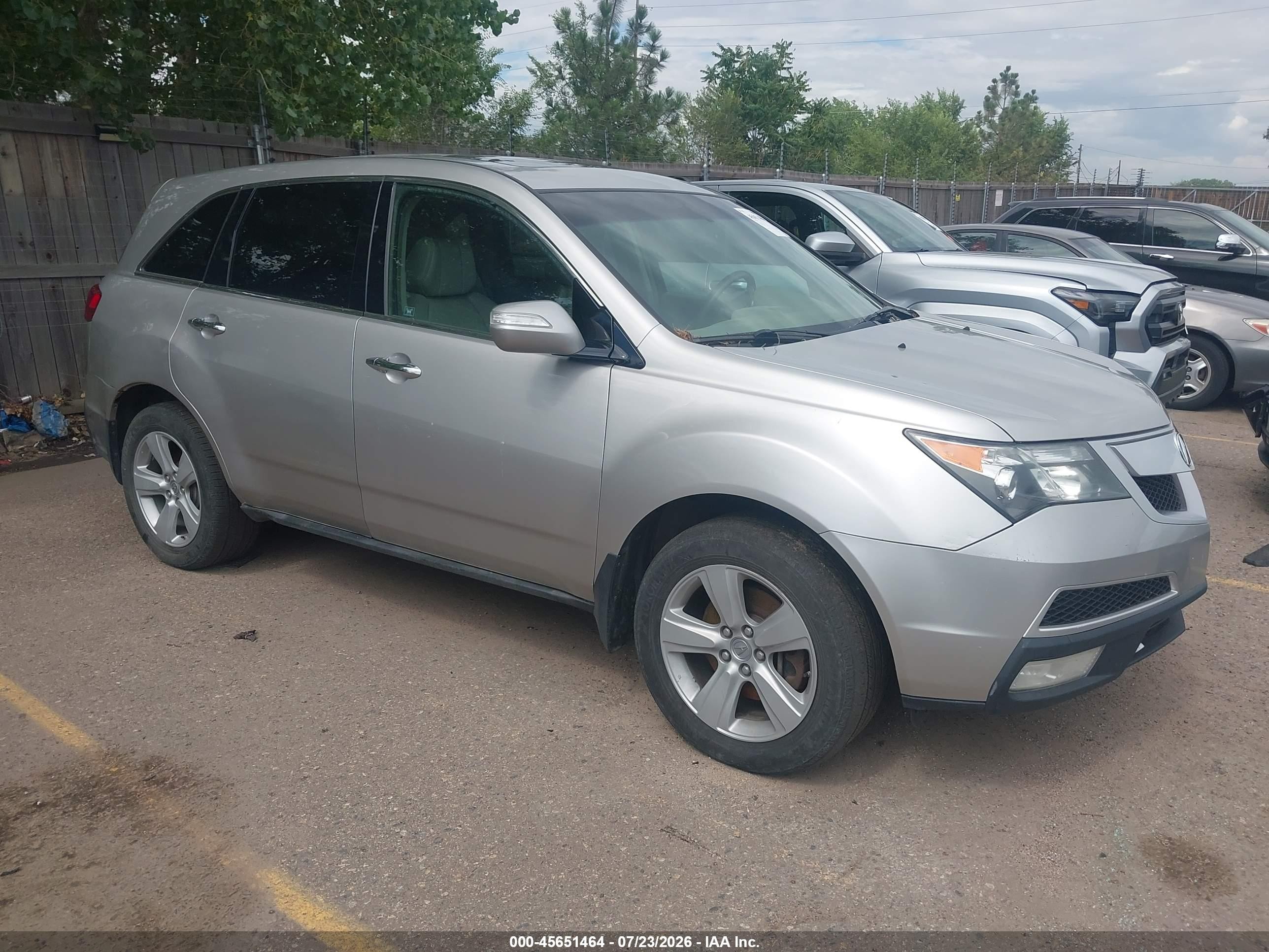 2012 Acura Mdx   Gray vin: 2HNYD2H22CH522521