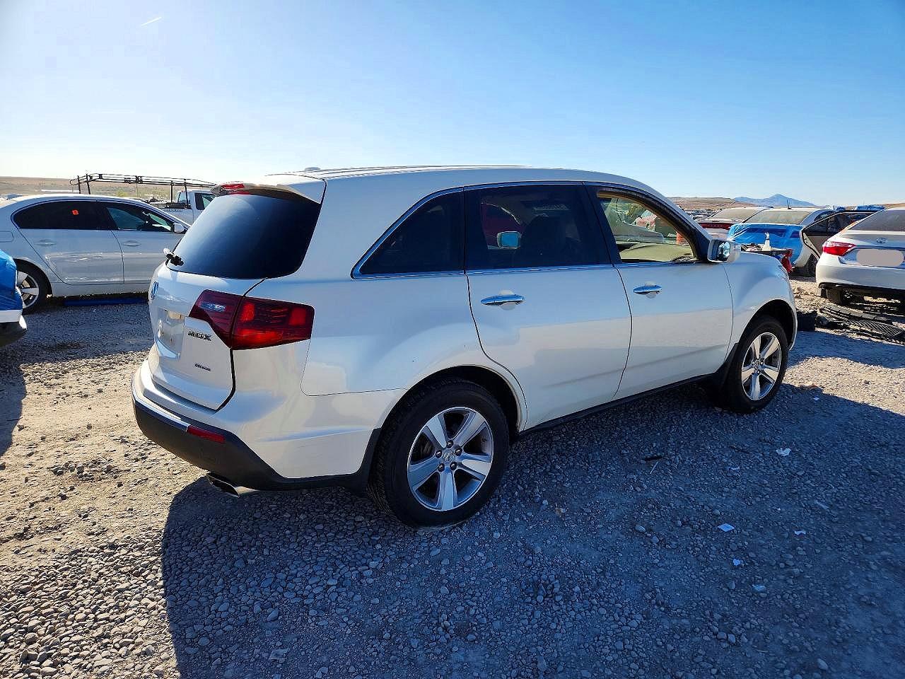 2012 Acura Mdx White vin: 2HNYD2H22CH549752