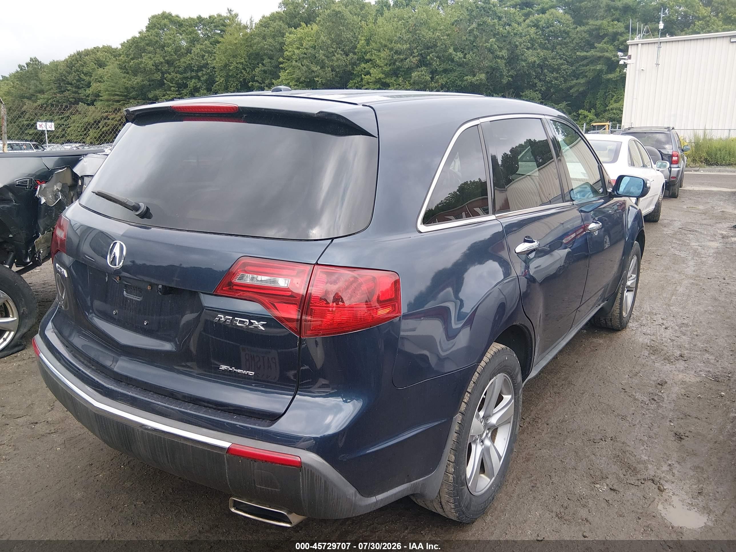 2012 Acura Mdx   Blue vin: 2HNYD2H22CH550576