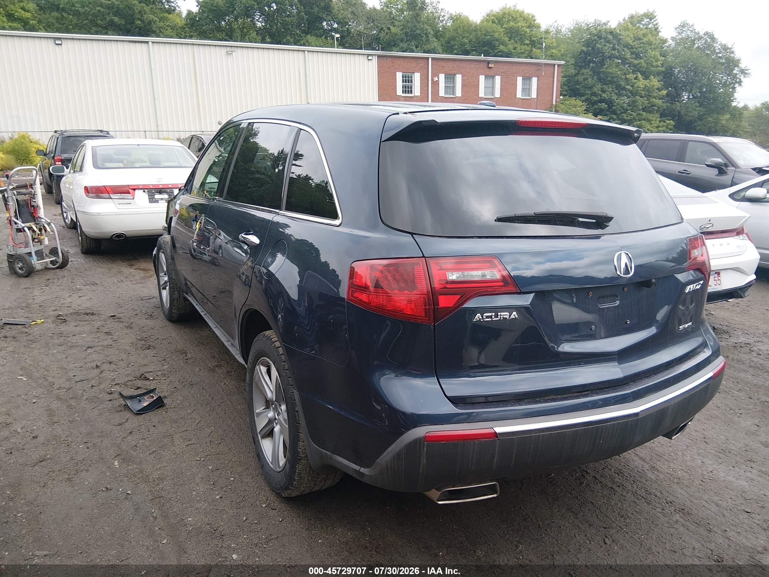 2012 Acura Mdx   Blue vin: 2HNYD2H22CH550576