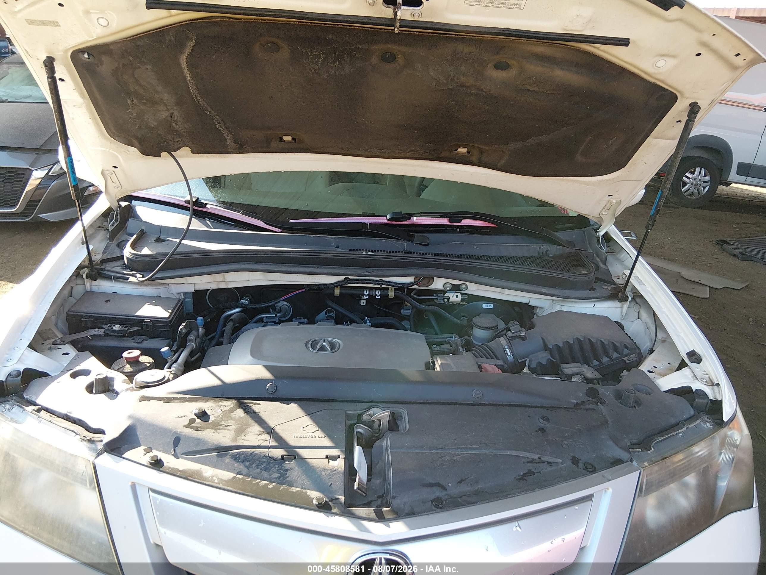2010 Acura Mdx   White vin: 2HNYD2H23AH526753