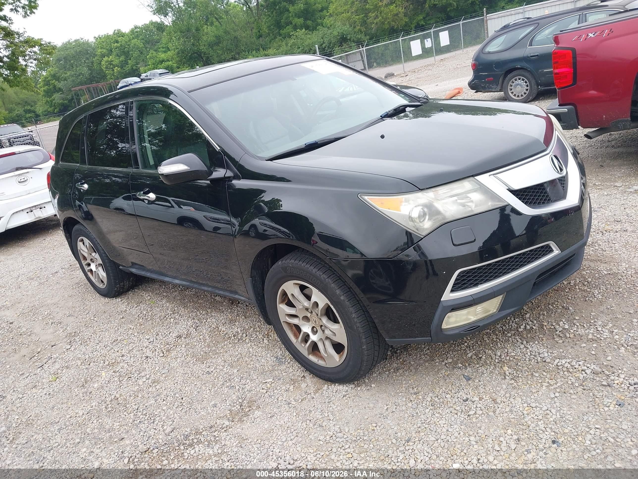 2010 Acura Mdx   Black vin: 2HNYD2H23AH533914