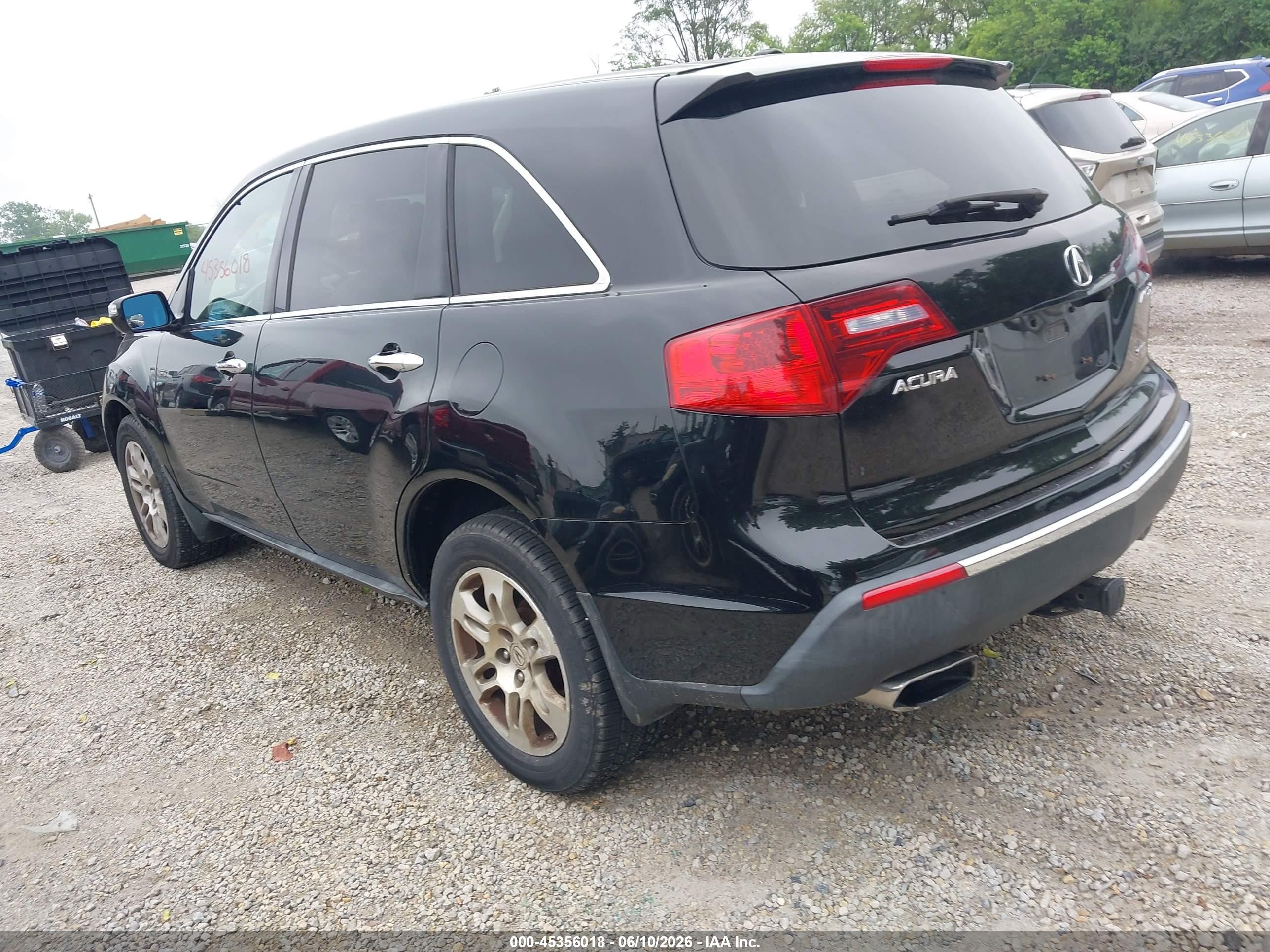 2010 Acura Mdx   Black vin: 2HNYD2H23AH533914