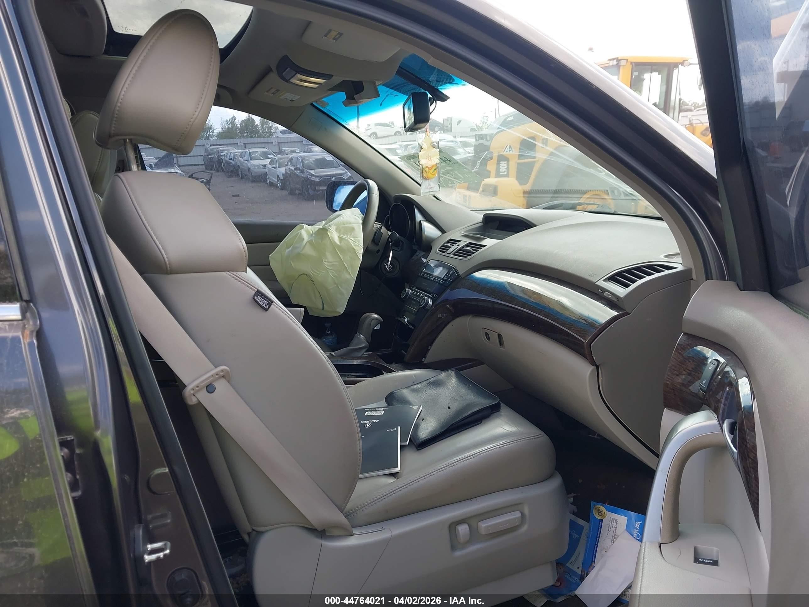 2012 Acura Mdx   Gray vin: 2HNYD2H23CH507283