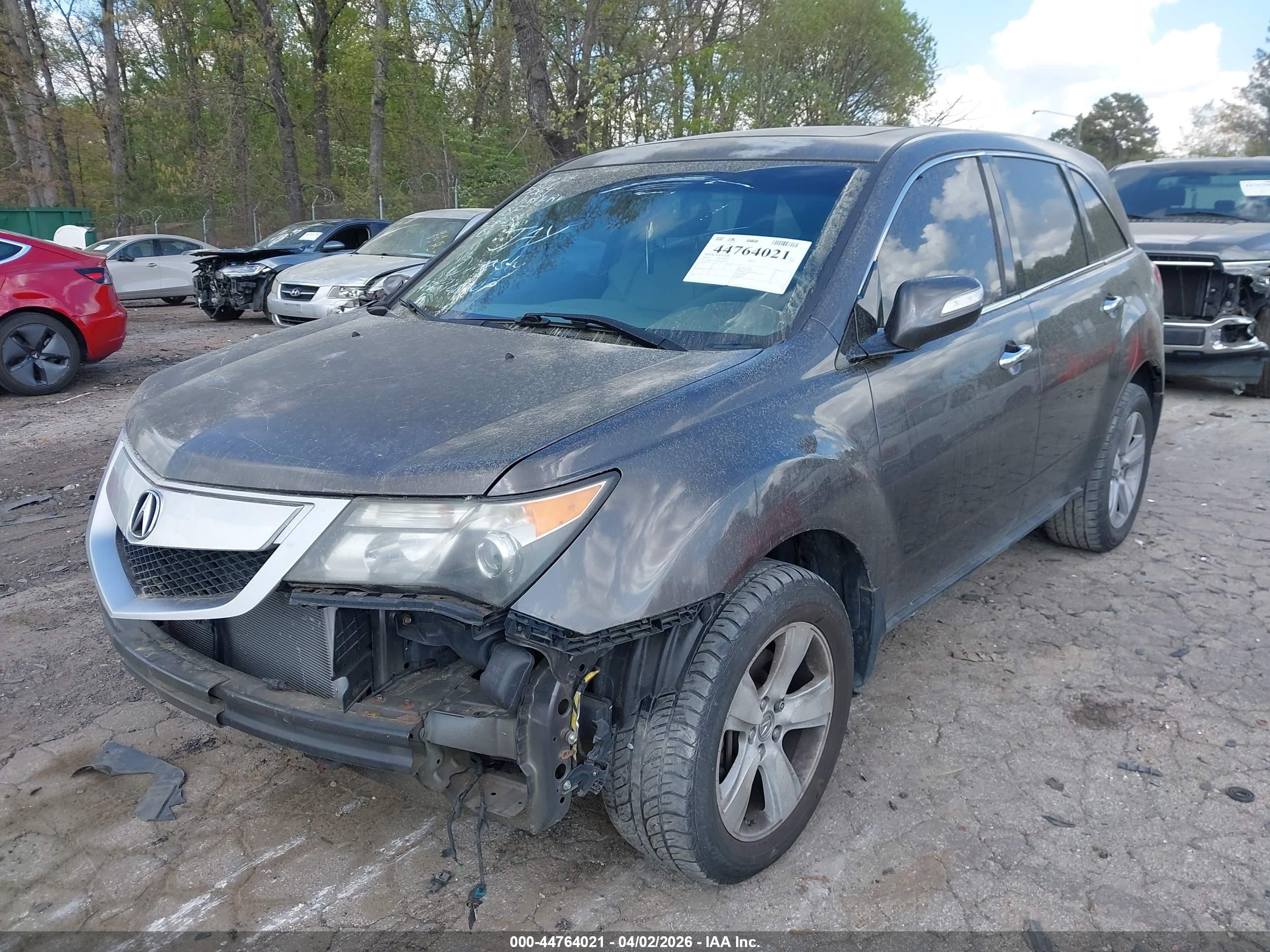 2012 Acura Mdx   Gray vin: 2HNYD2H23CH507283