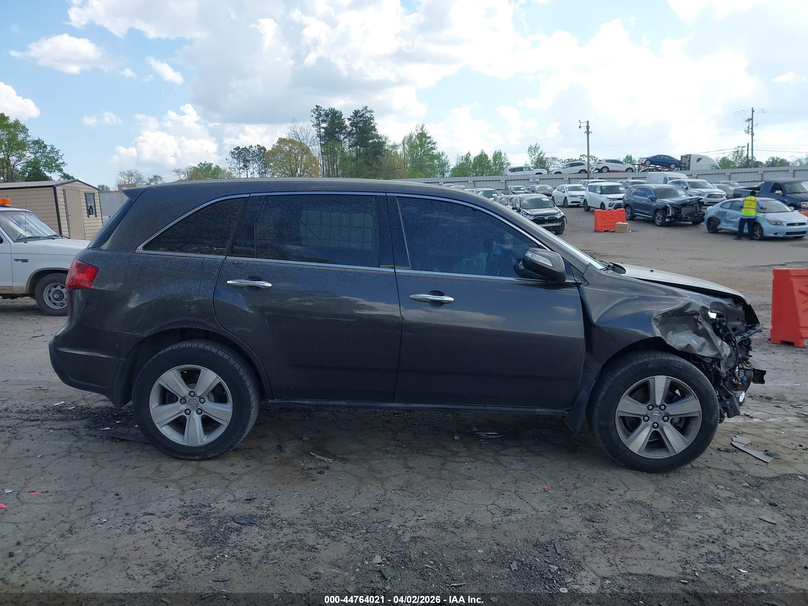 2012 Acura Mdx   Gray vin: 2HNYD2H23CH507283