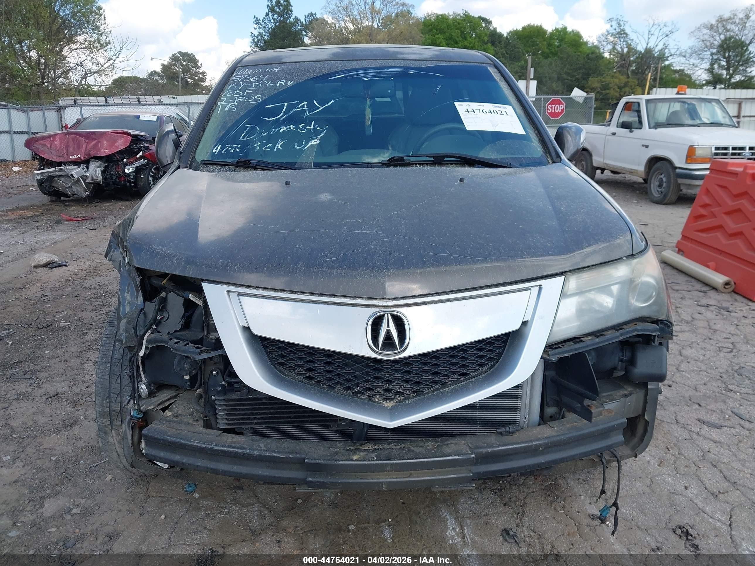 2012 Acura Mdx   Gray vin: 2HNYD2H23CH507283