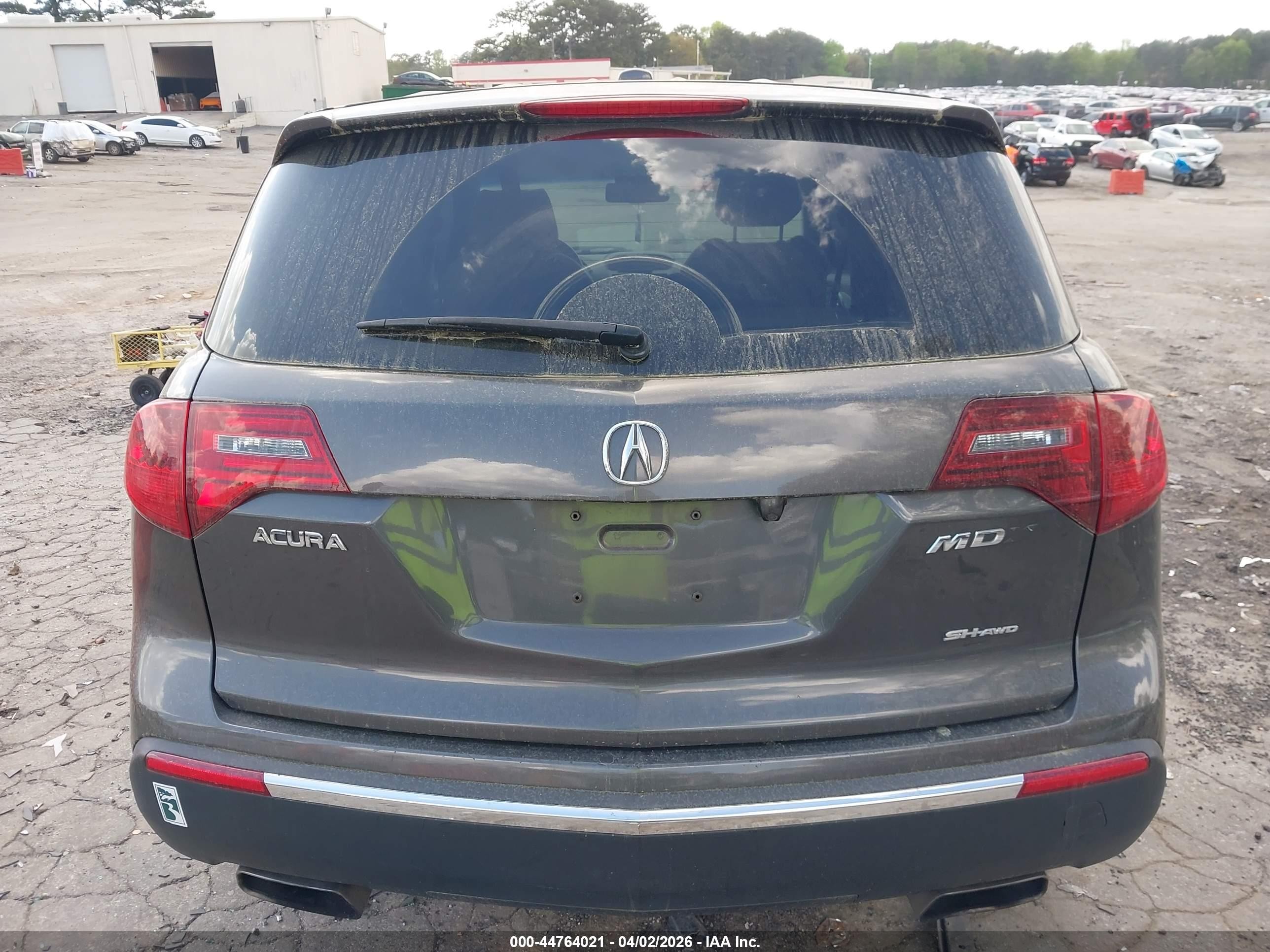 2012 Acura Mdx   Gray vin: 2HNYD2H23CH507283