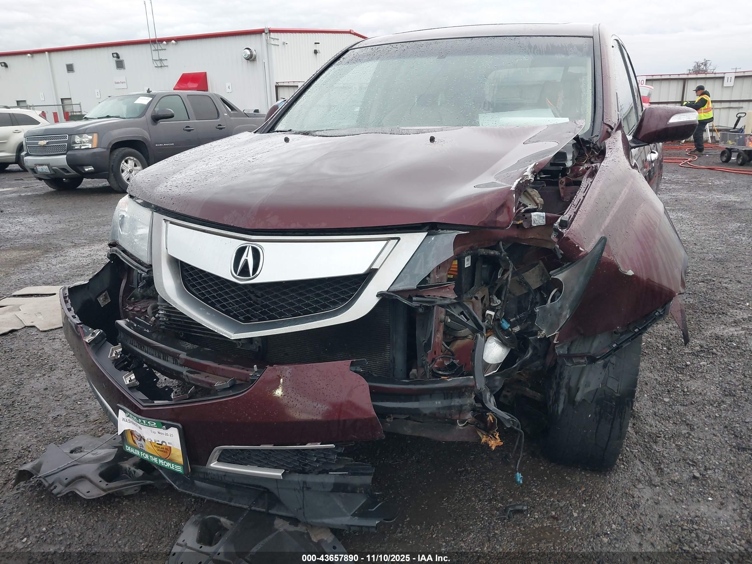 2012 Acura Mdx   Maroon vin: 2HNYD2H23CH526061