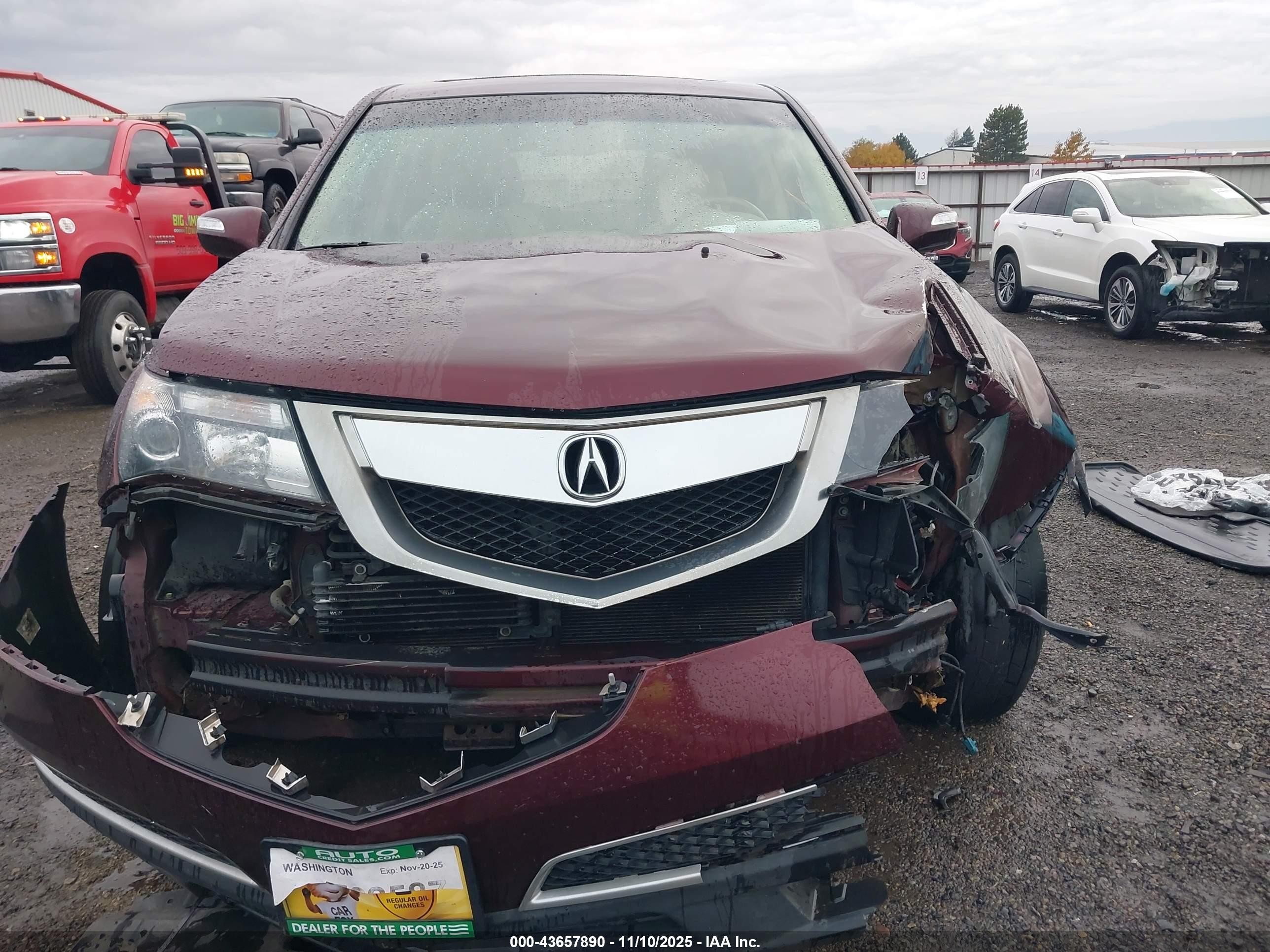 2012 Acura Mdx   Maroon vin: 2HNYD2H23CH526061