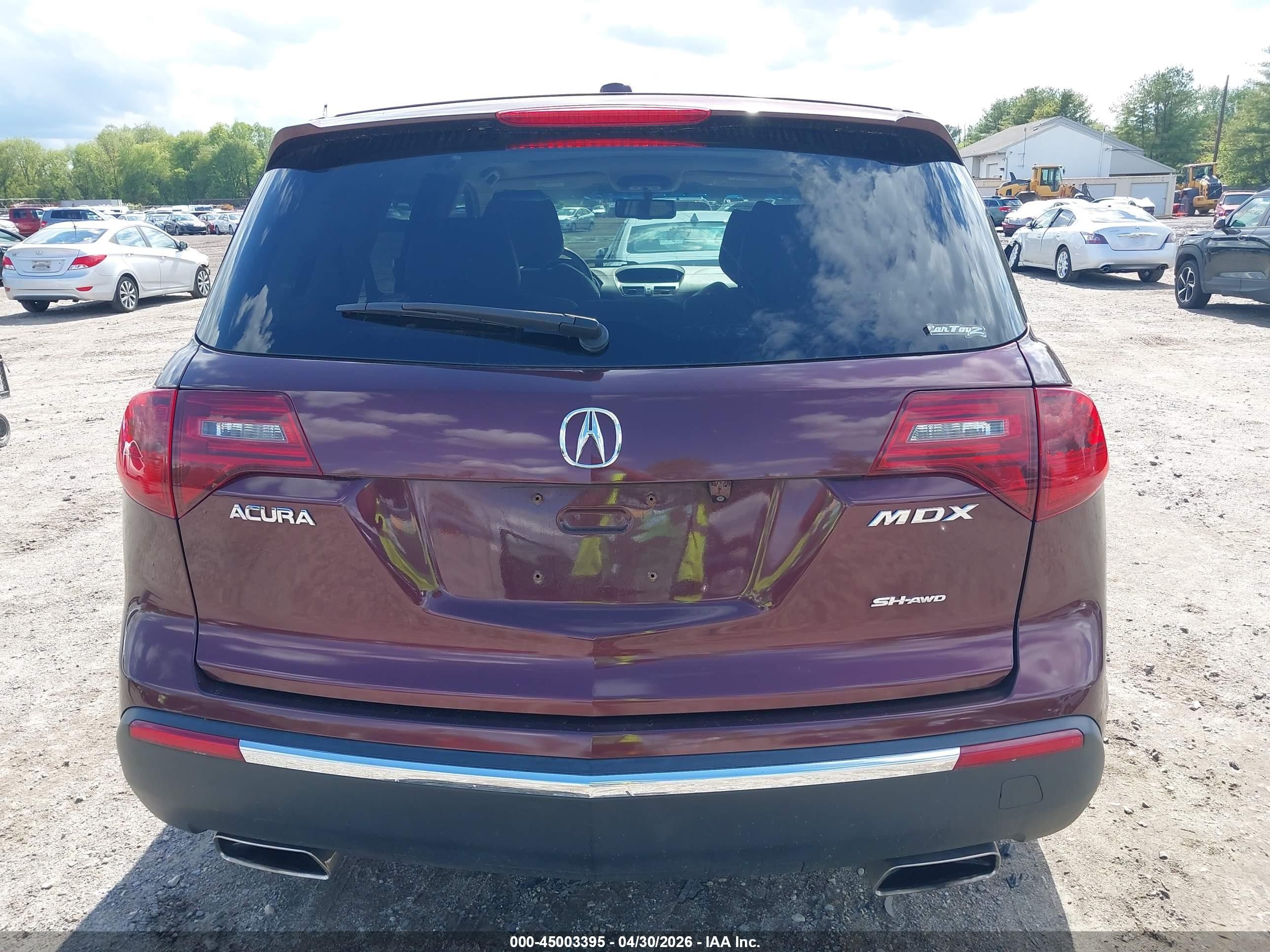 2012 Acura Mdx   Maroon vin: 2HNYD2H23CH546262