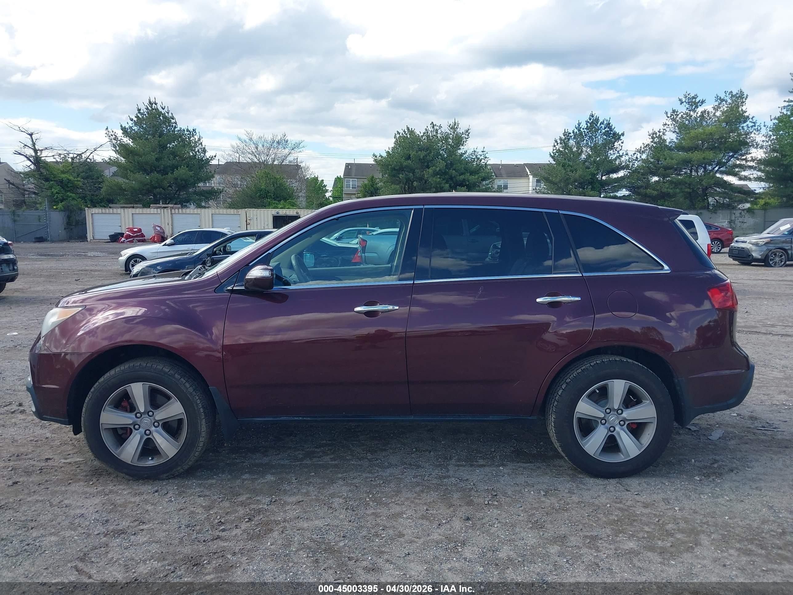 2012 Acura Mdx   Maroon vin: 2HNYD2H23CH546262