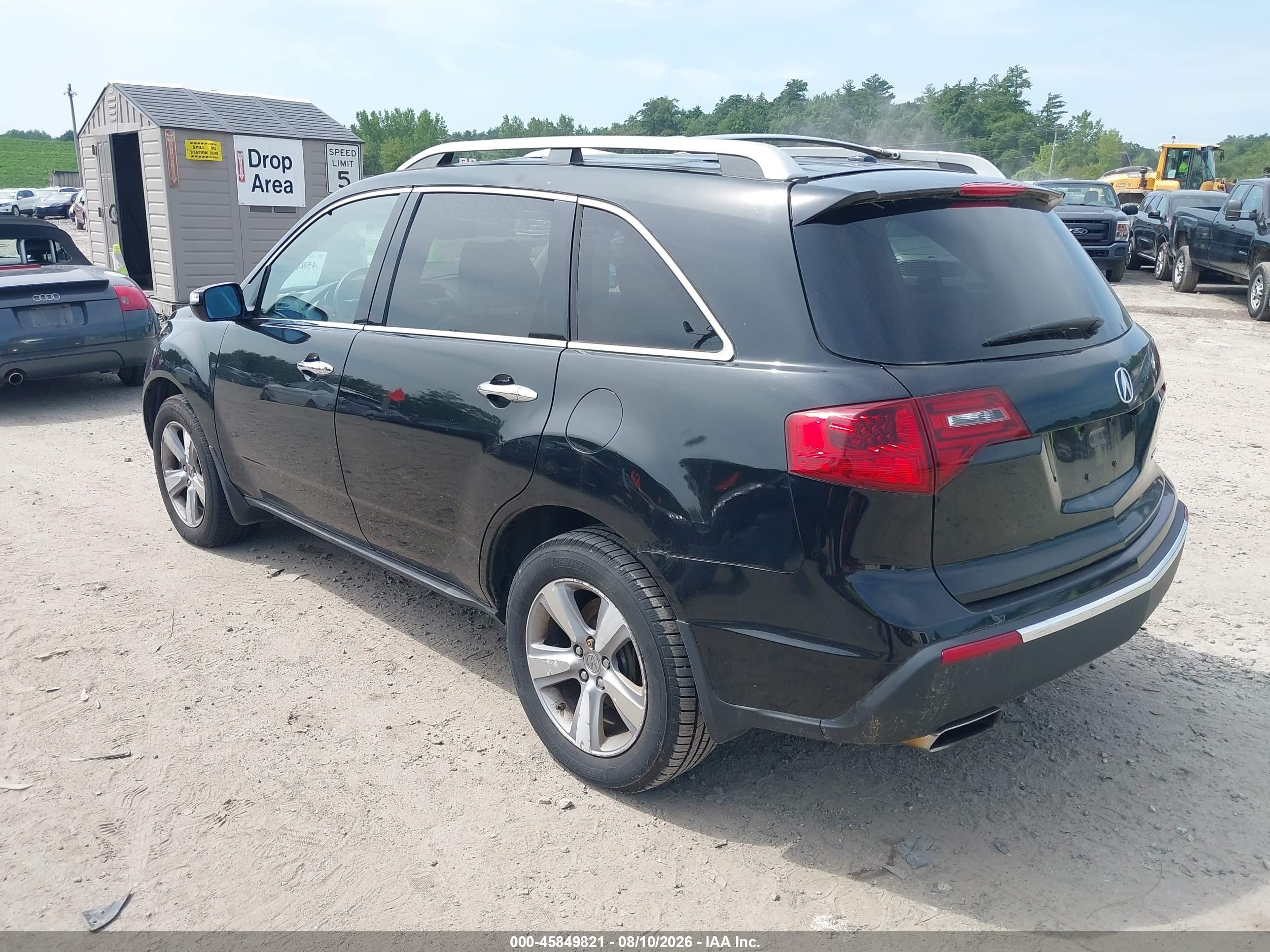 2013 Acura Mdx   Black vin: 2HNYD2H23DH502280