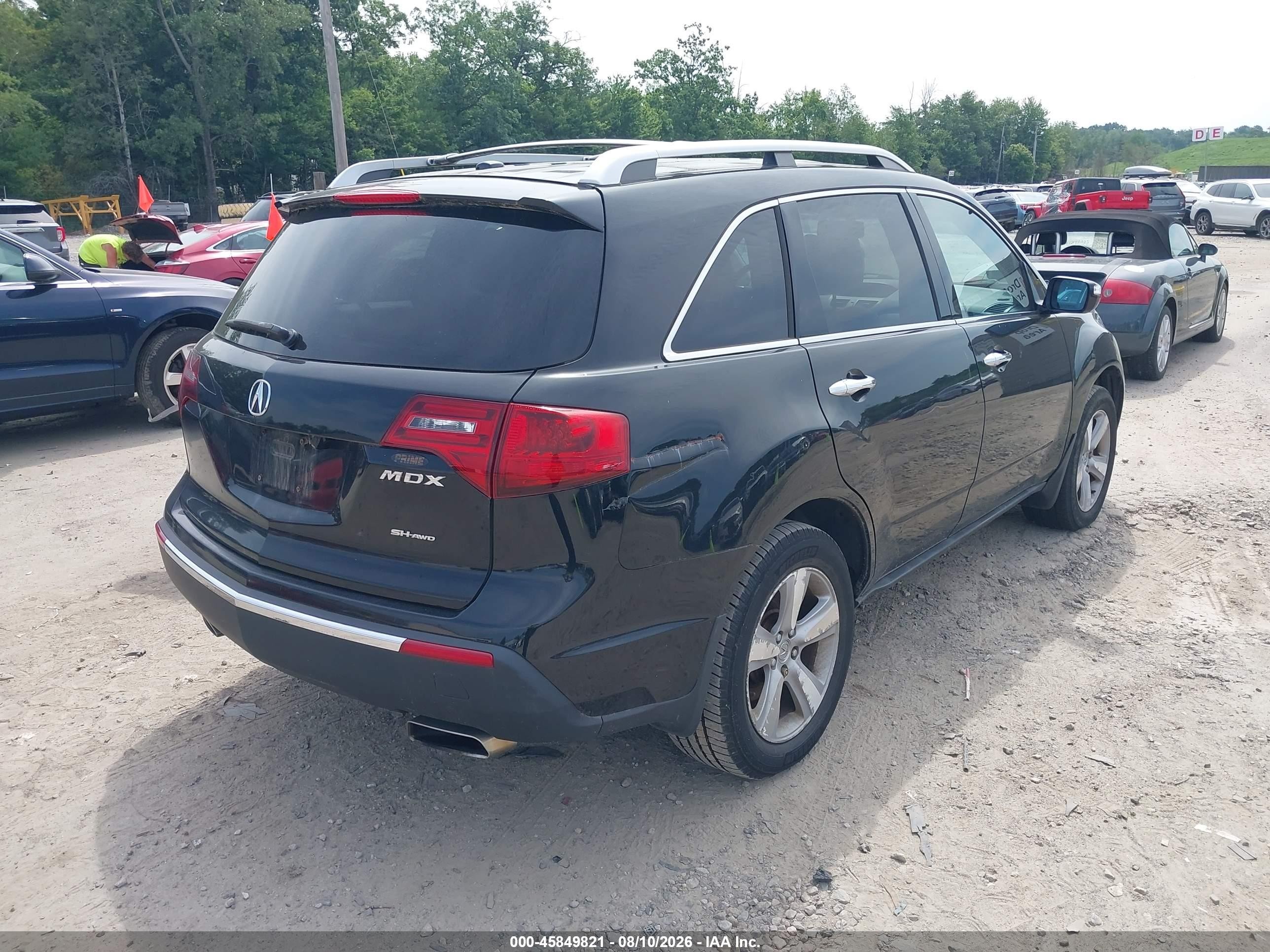 2013 Acura Mdx   Black vin: 2HNYD2H23DH502280