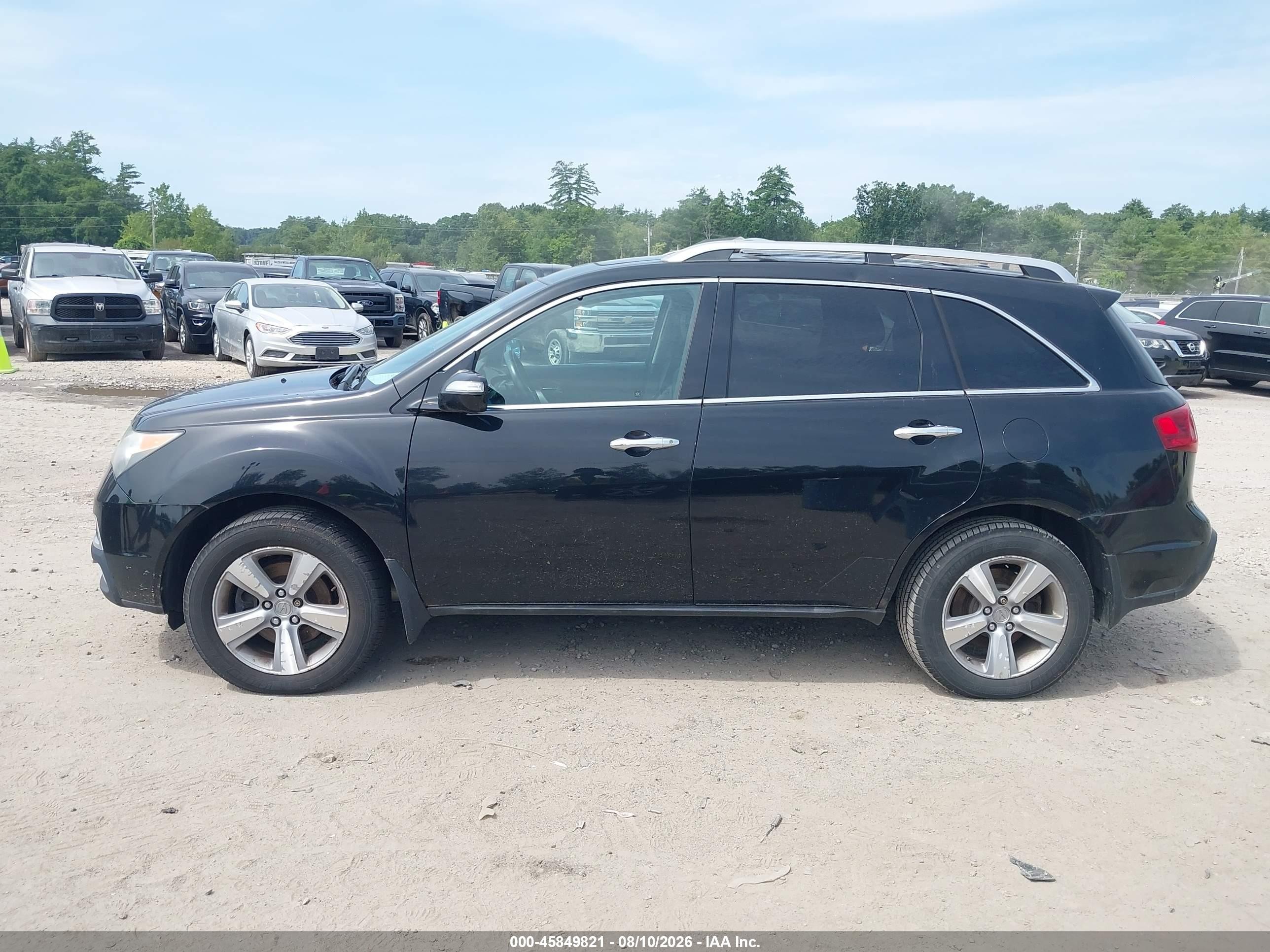 2013 Acura Mdx   Black vin: 2HNYD2H23DH502280