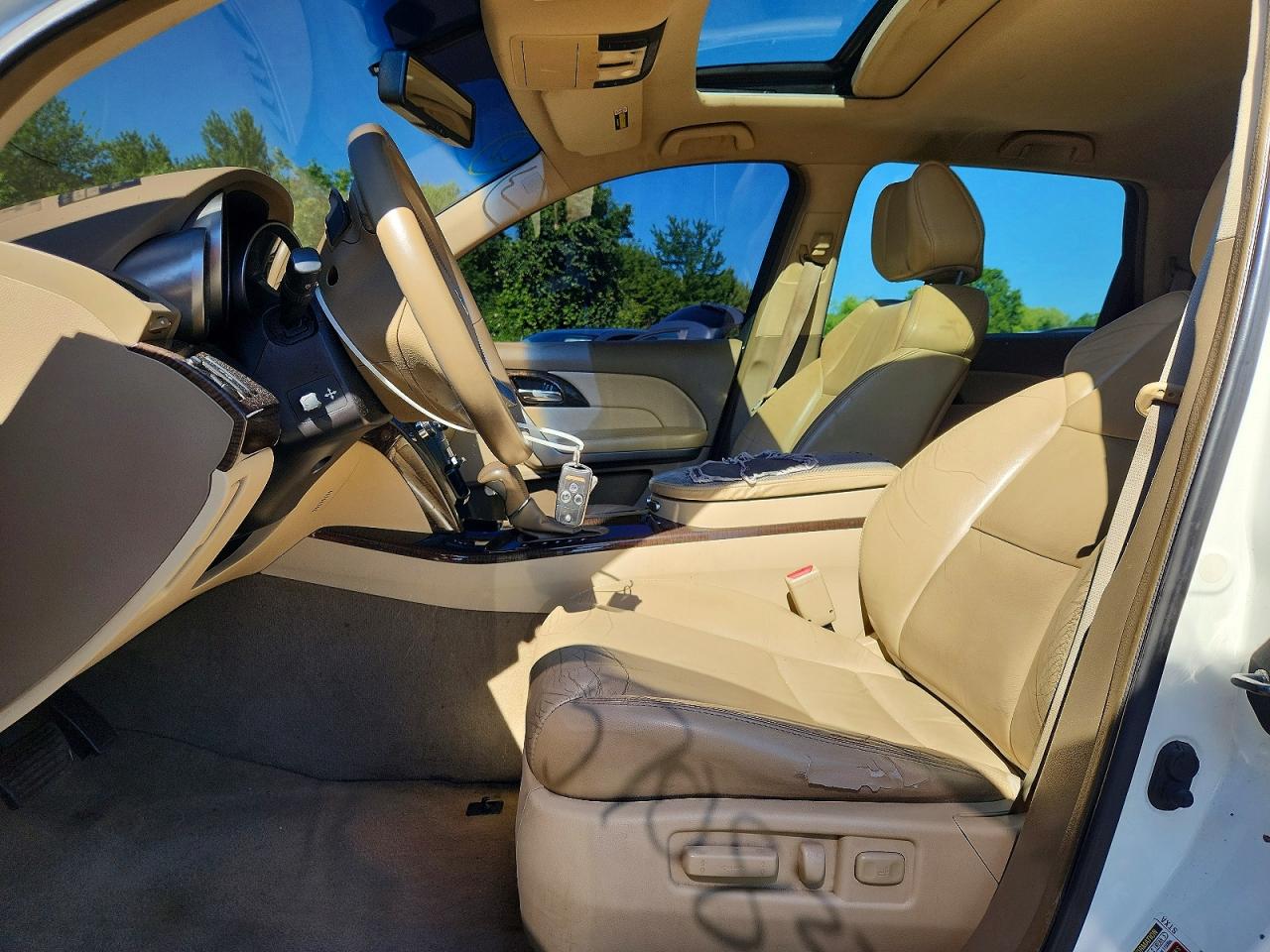 2010 Acura Mdx White vin: 2HNYD2H24AH517026