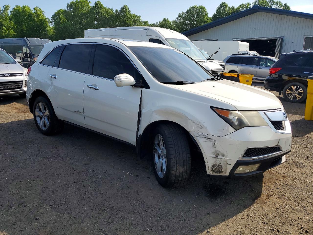2010 Acura Mdx White vin: 2HNYD2H24AH517026