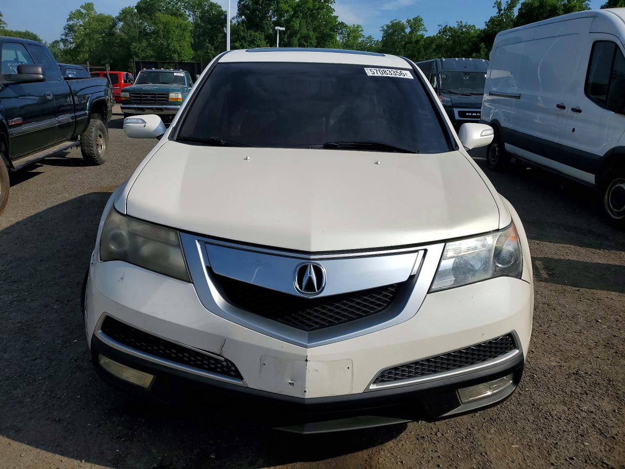 2010 Acura Mdx White vin: 2HNYD2H24AH517026
