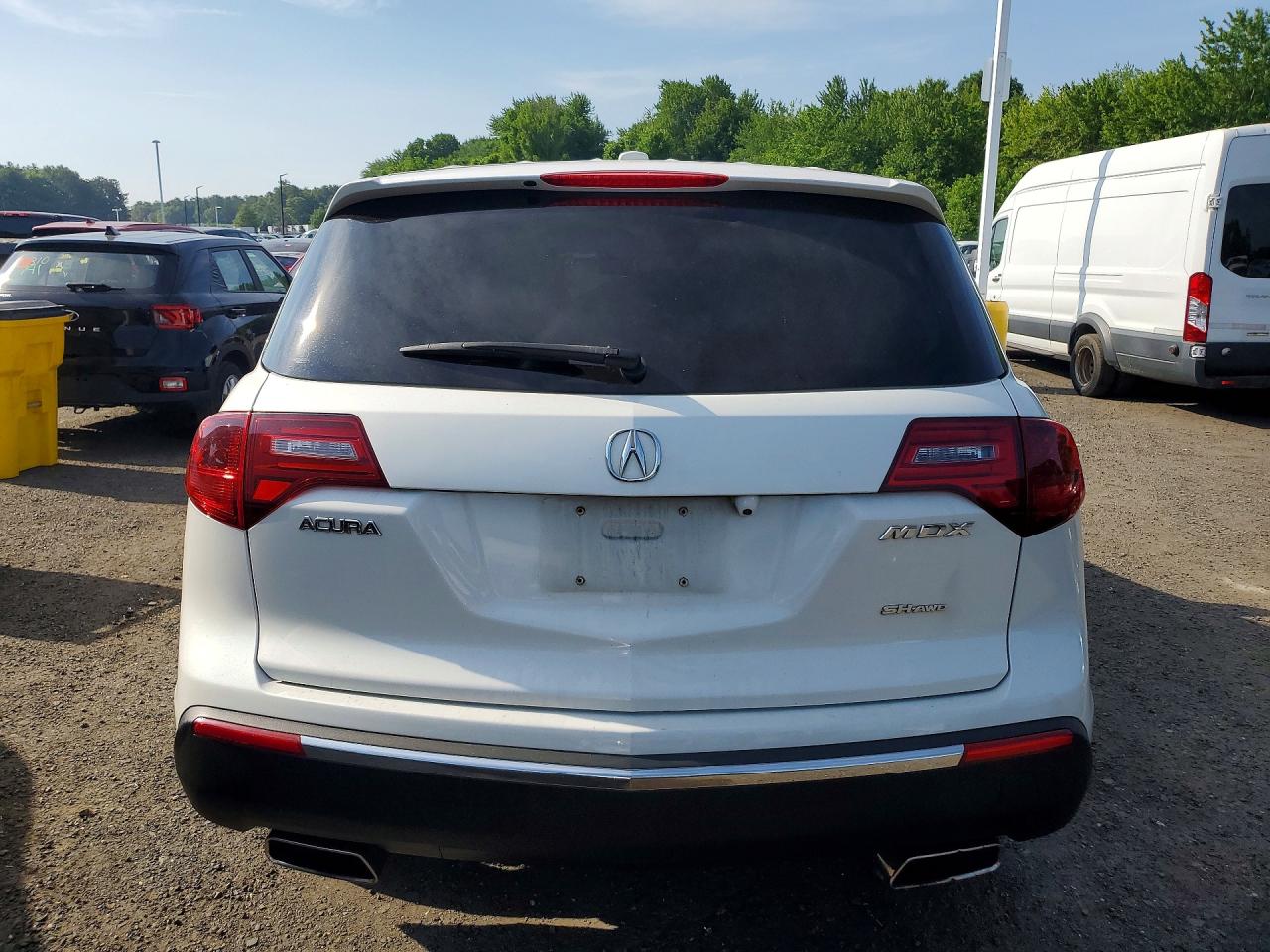 2010 Acura Mdx White vin: 2HNYD2H24AH517026