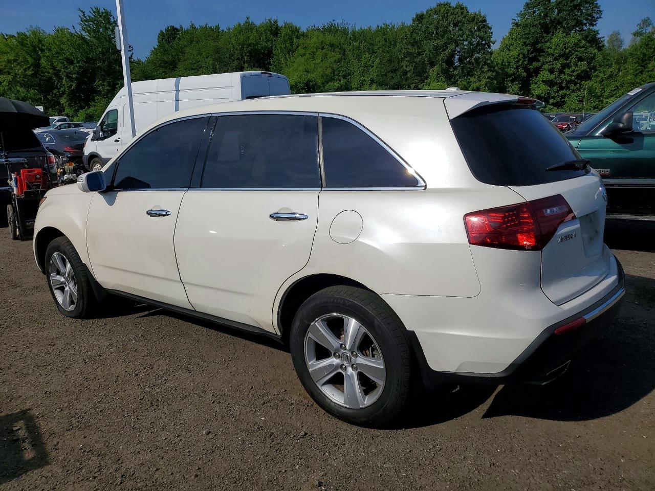 2010 Acura Mdx White vin: 2HNYD2H24AH517026