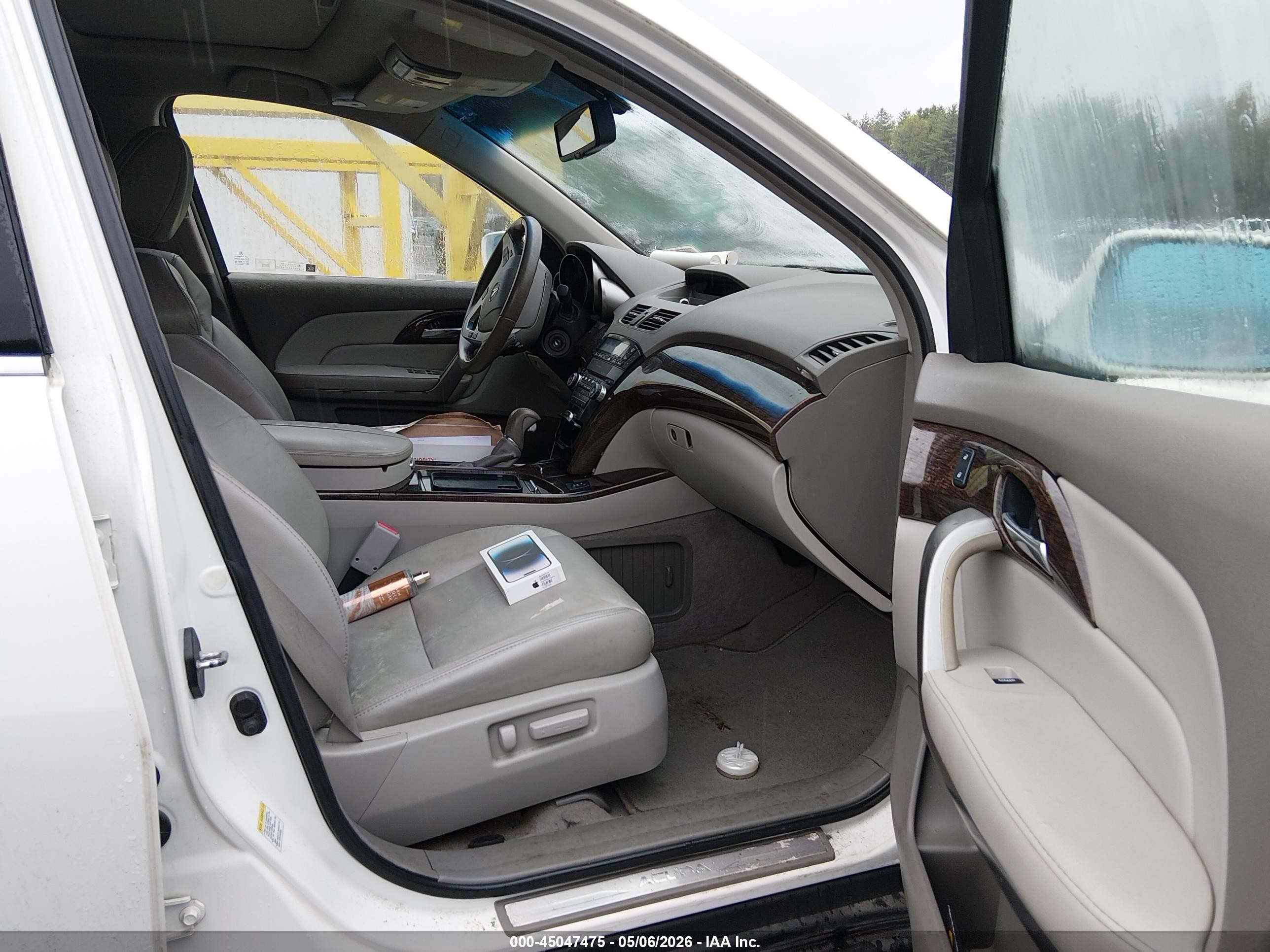 2011 Acura Mdx   Белый vin: 2HNYD2H24BH523376