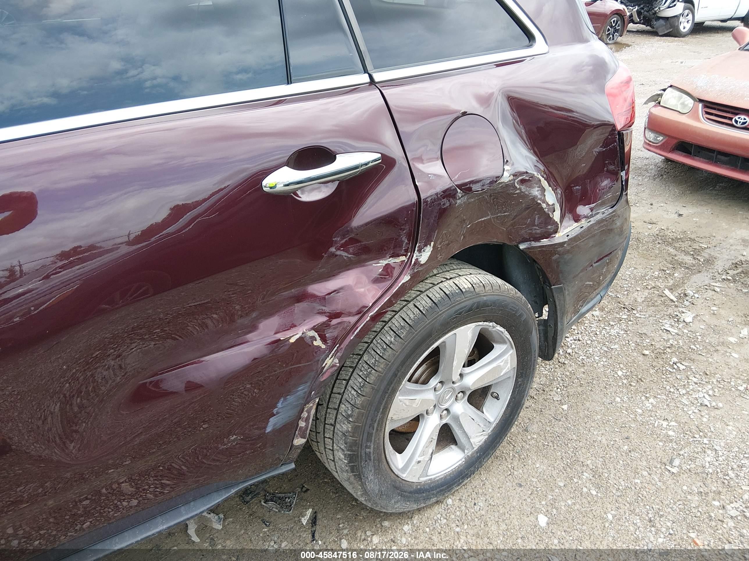 2011 Acura Mdx   Burgundy vin: 2HNYD2H24BH525290