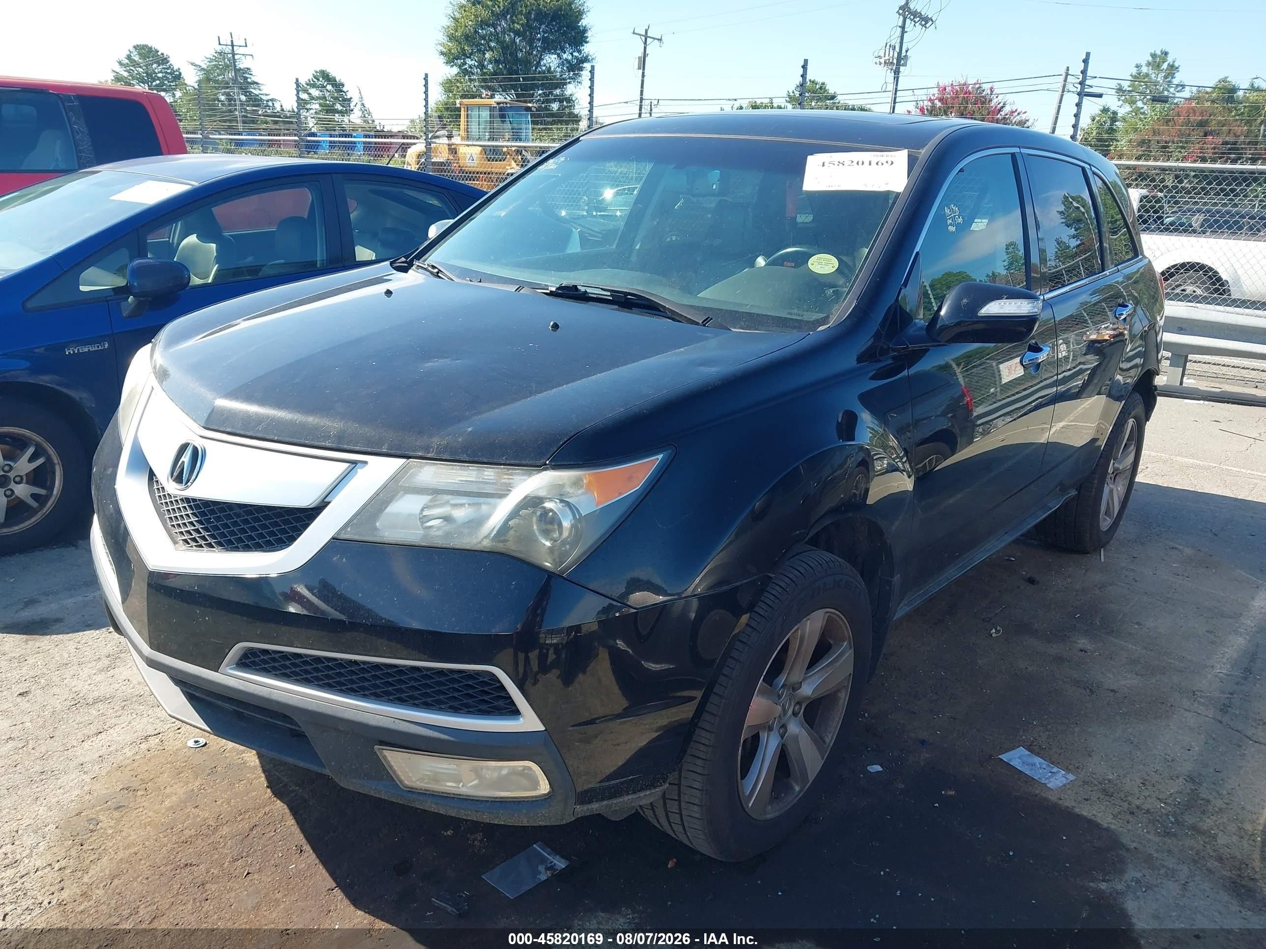2011 Acura Mdx   Black vin: 2HNYD2H24BH546852