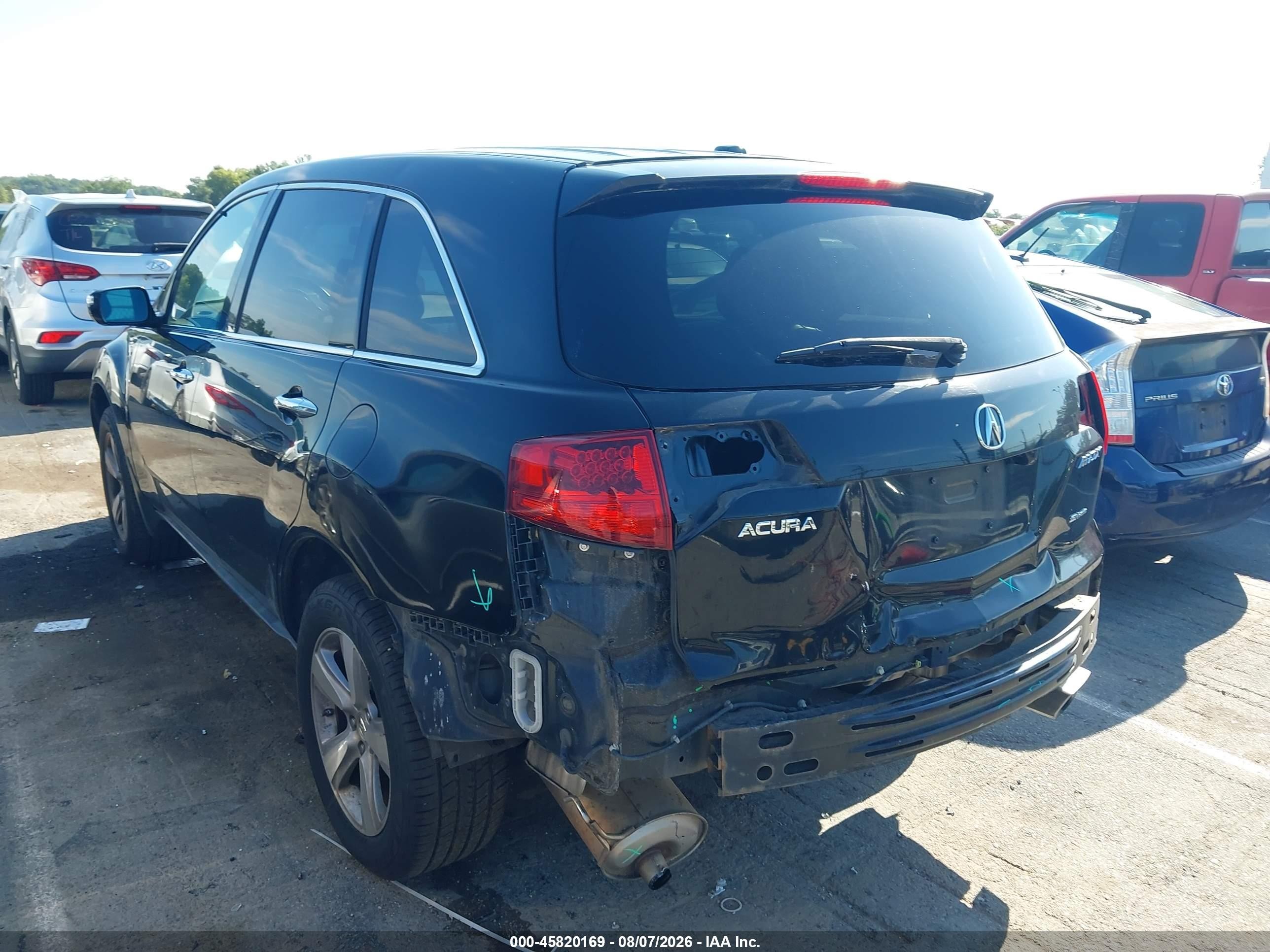 2011 Acura Mdx   Black vin: 2HNYD2H24BH546852