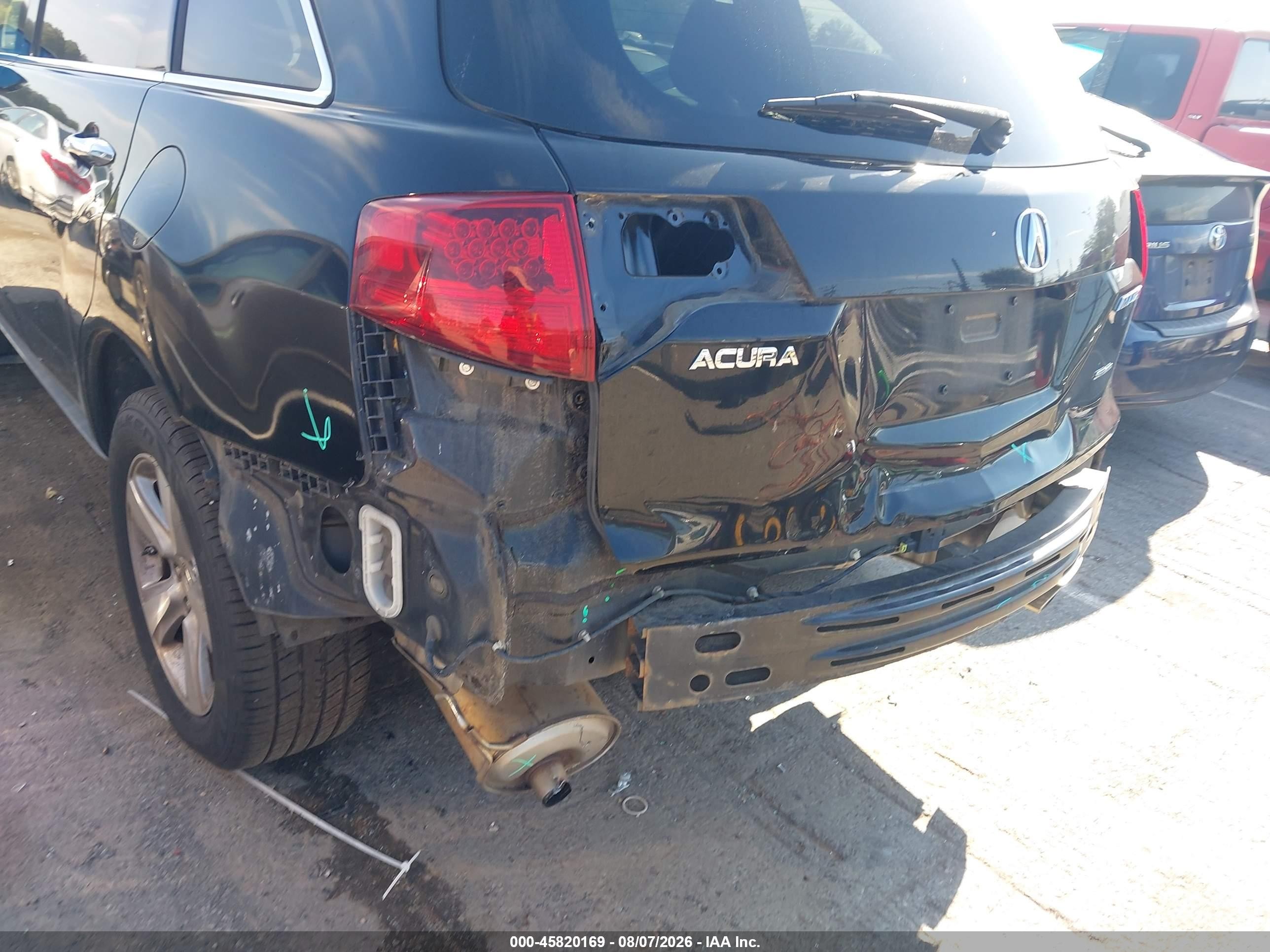 2011 Acura Mdx   Black vin: 2HNYD2H24BH546852