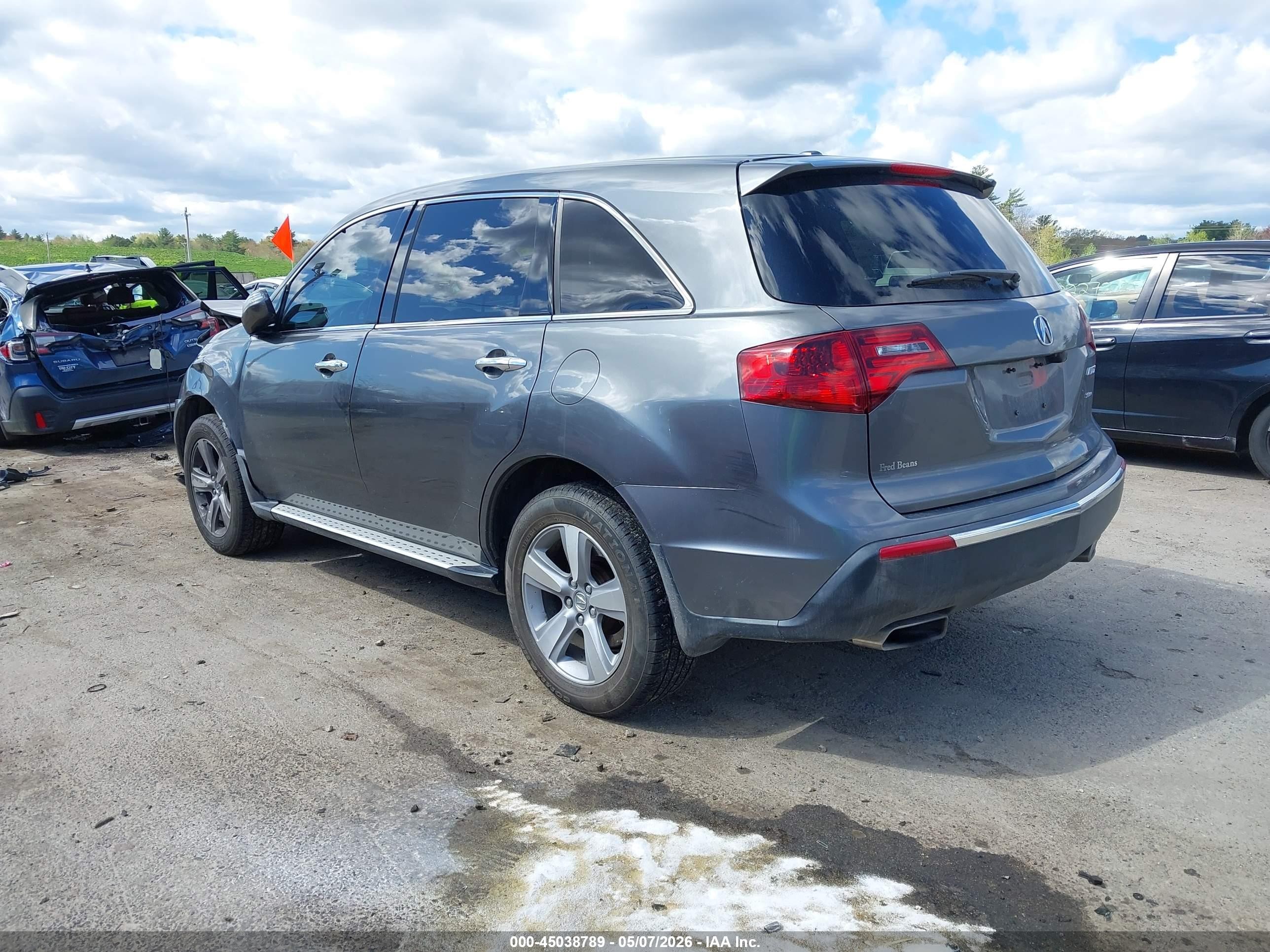 2012 Acura Mdx   Серый vin: 2HNYD2H24CH520768